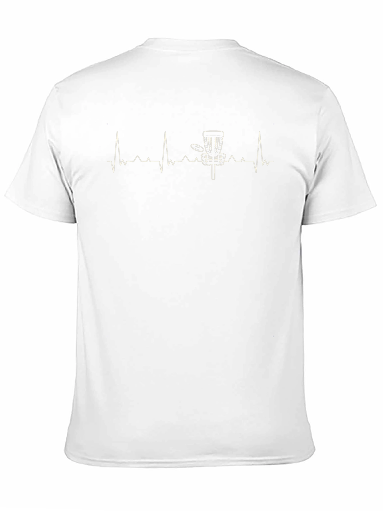 Disc Golf Heartbeat T-Shirt - Sporty Graphic Tee