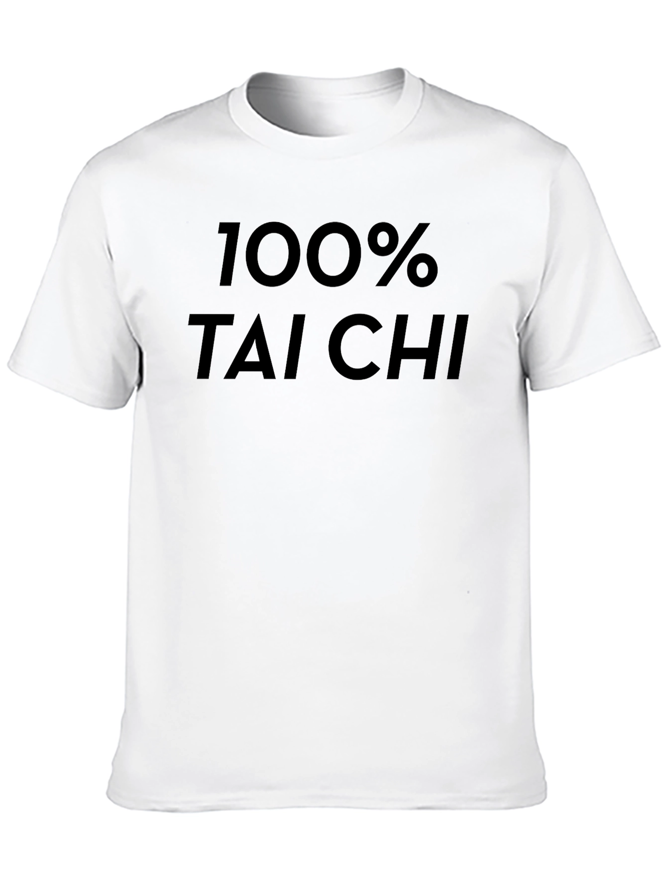 100% Tai Chi Black T-Shirt - Martial Arts Tee