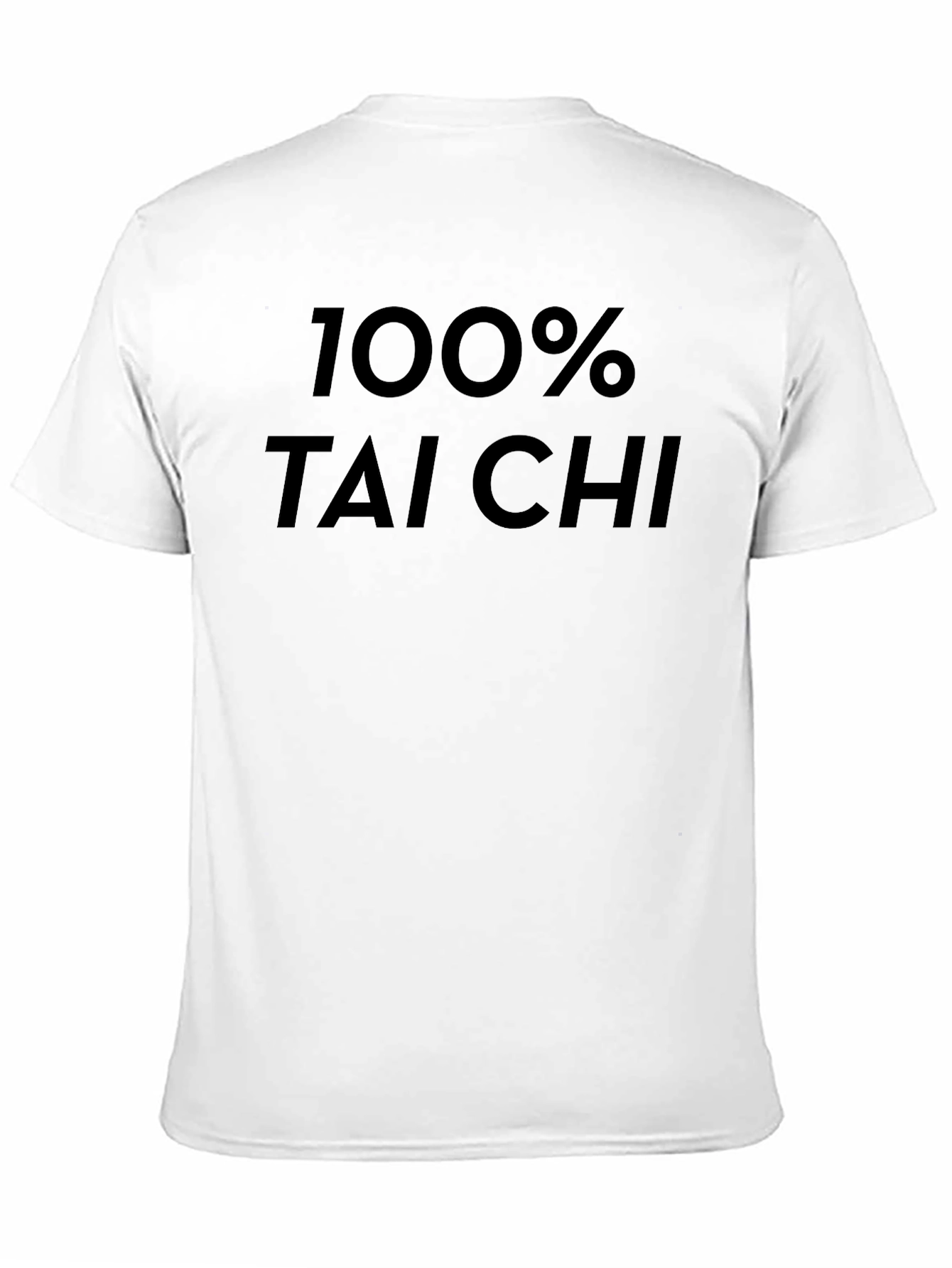 100% Tai Chi Black T-Shirt - Martial Arts Tee