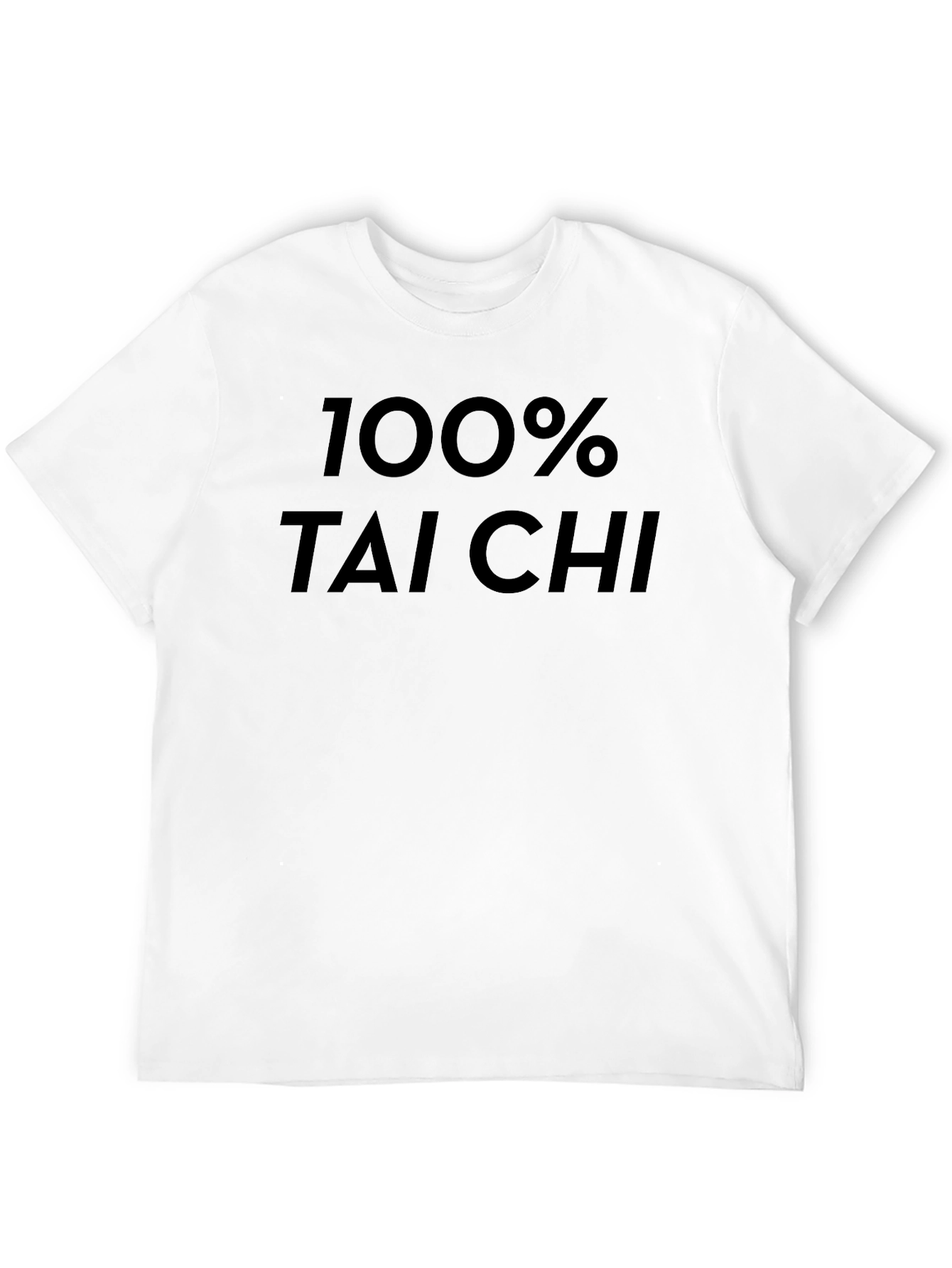 100% Tai Chi Black T-Shirt - Martial Arts Tee
