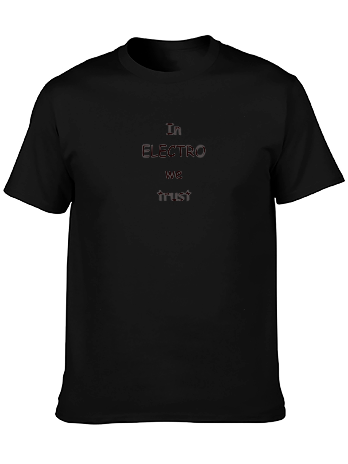 In Electro We Trust Black T-Shirt