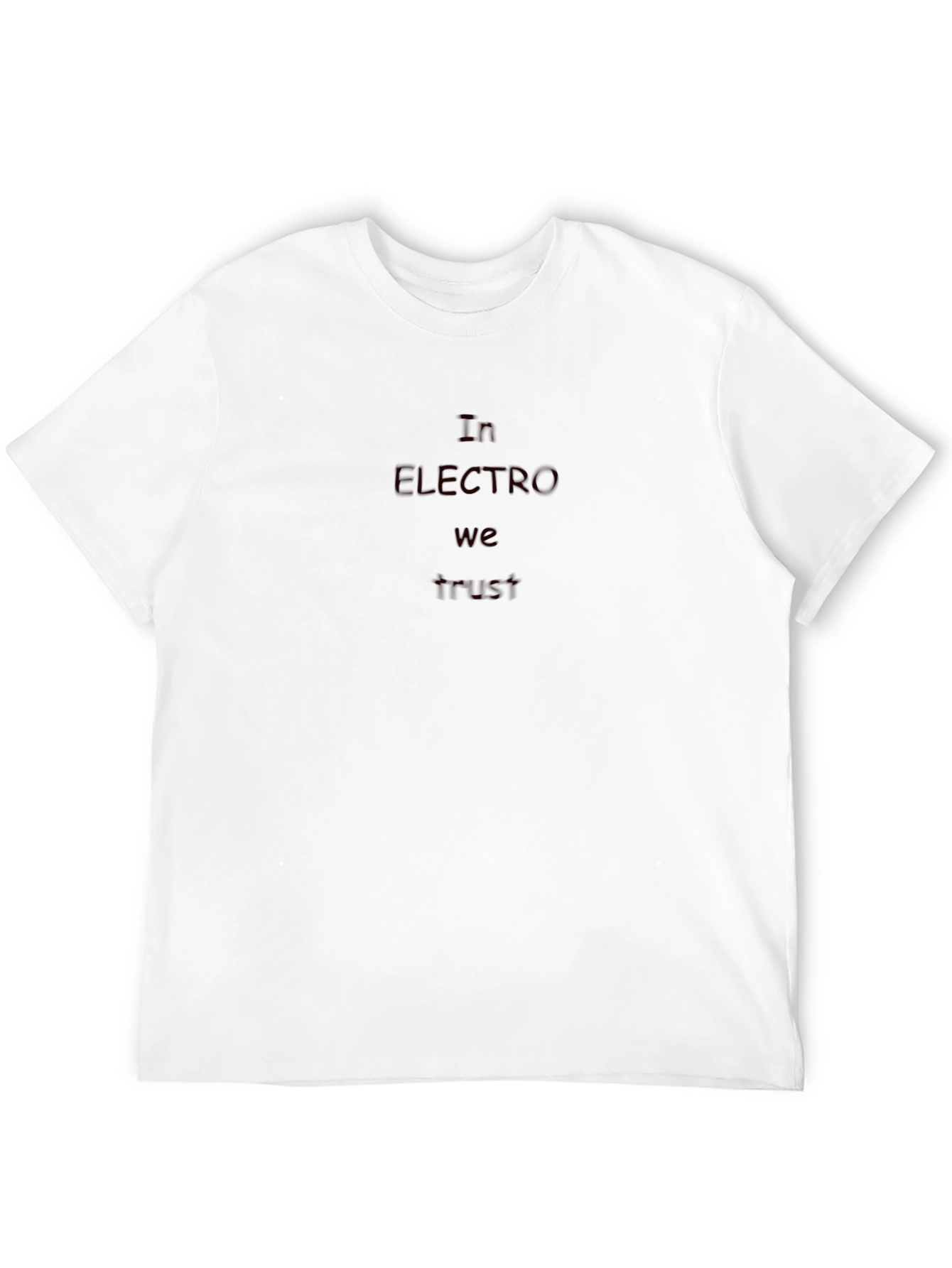 In Electro We Trust Black T-Shirt