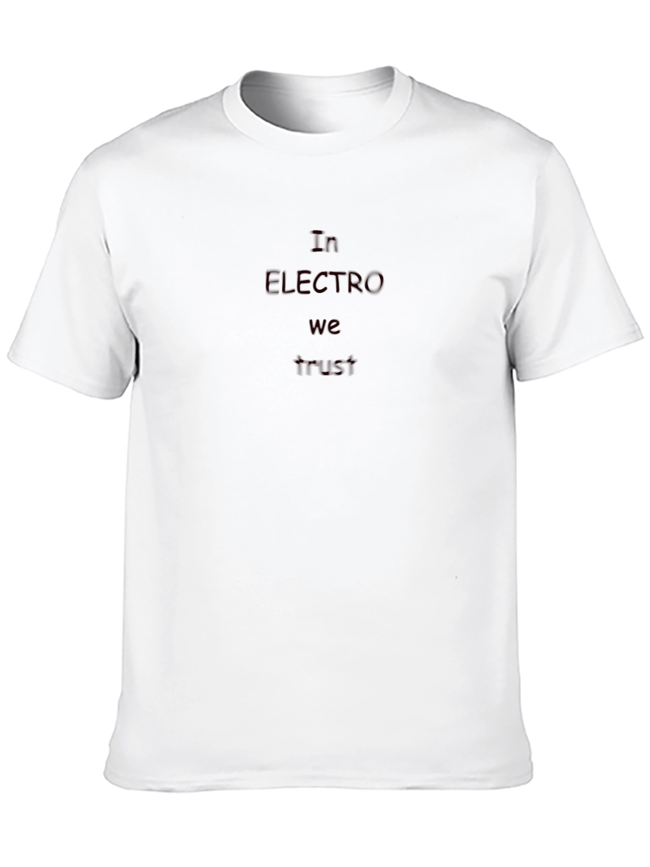 In Electro We Trust Black T-Shirt