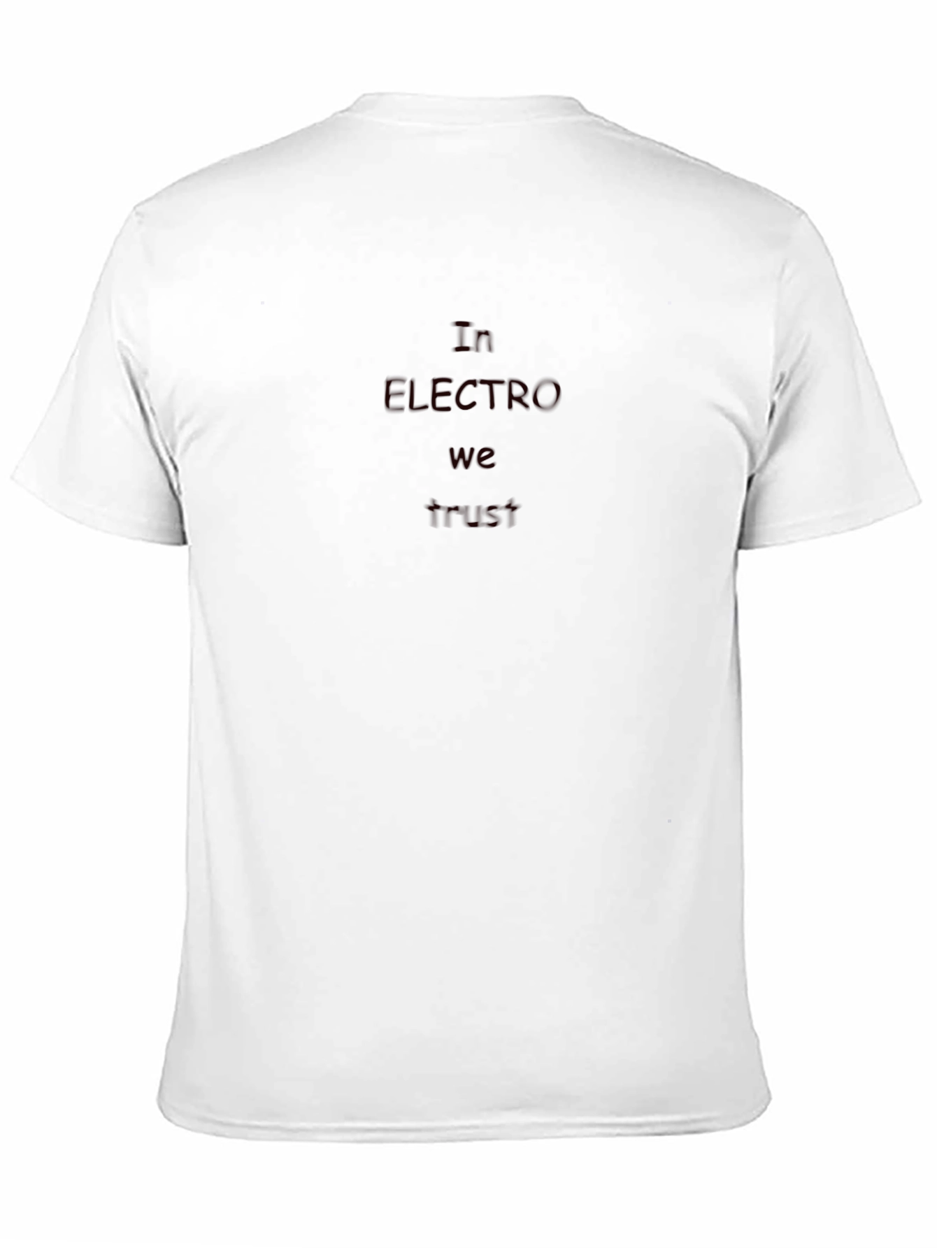 In Electro We Trust Black T-Shirt
