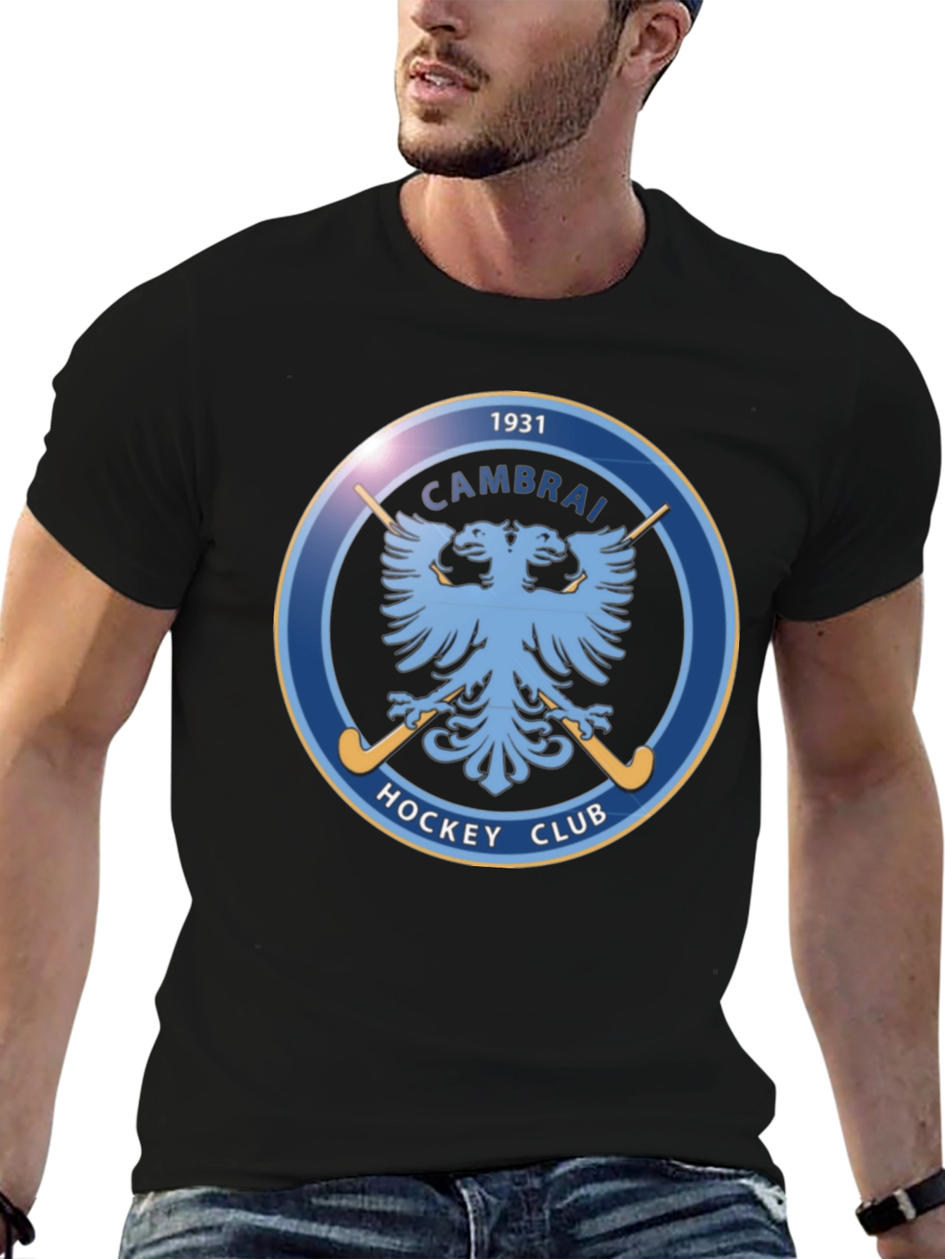 Cambrai Hockey Club 1931 Black T-Shirt