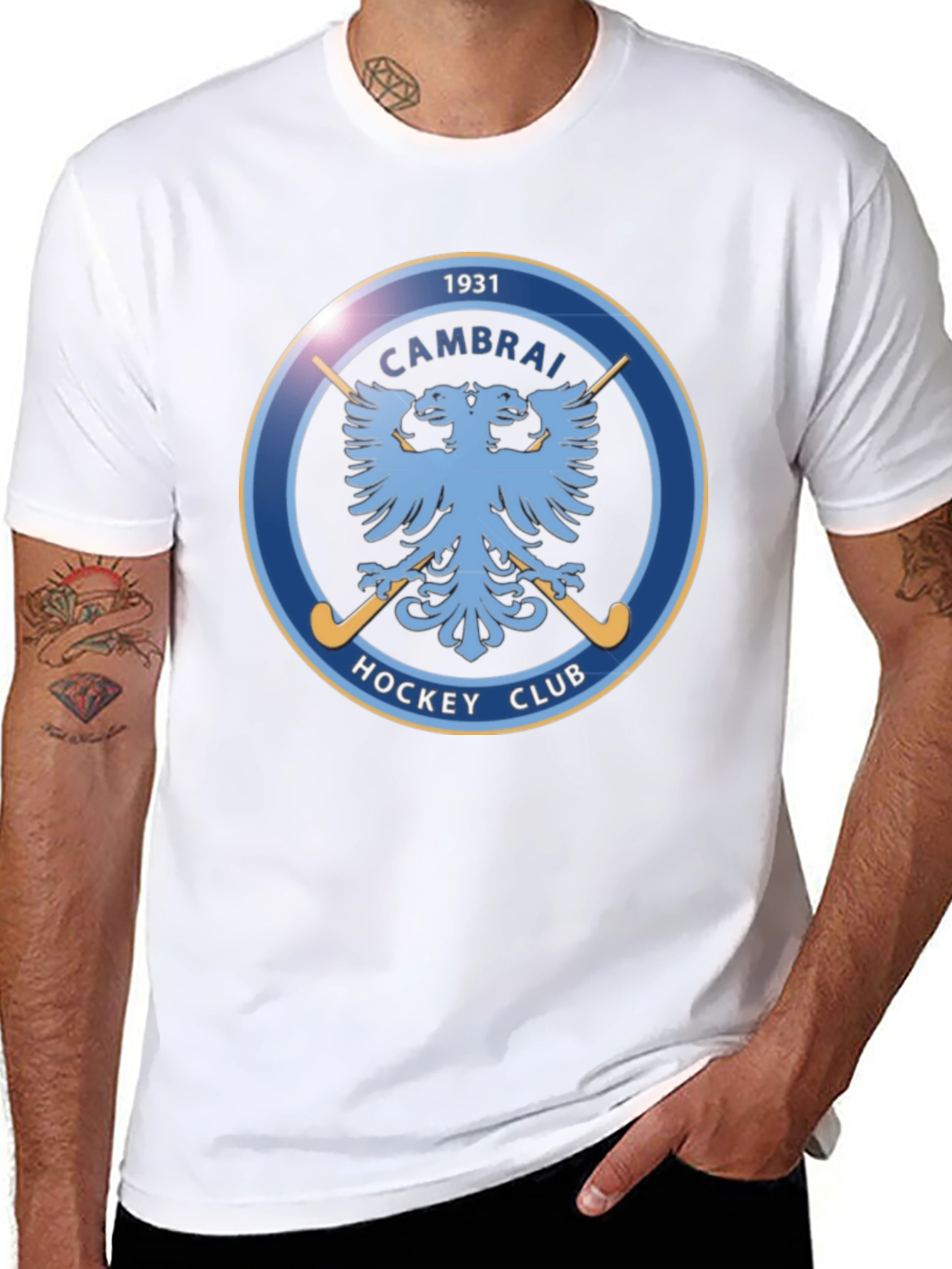 Cambrai Hockey Club 1931 Black T-Shirt