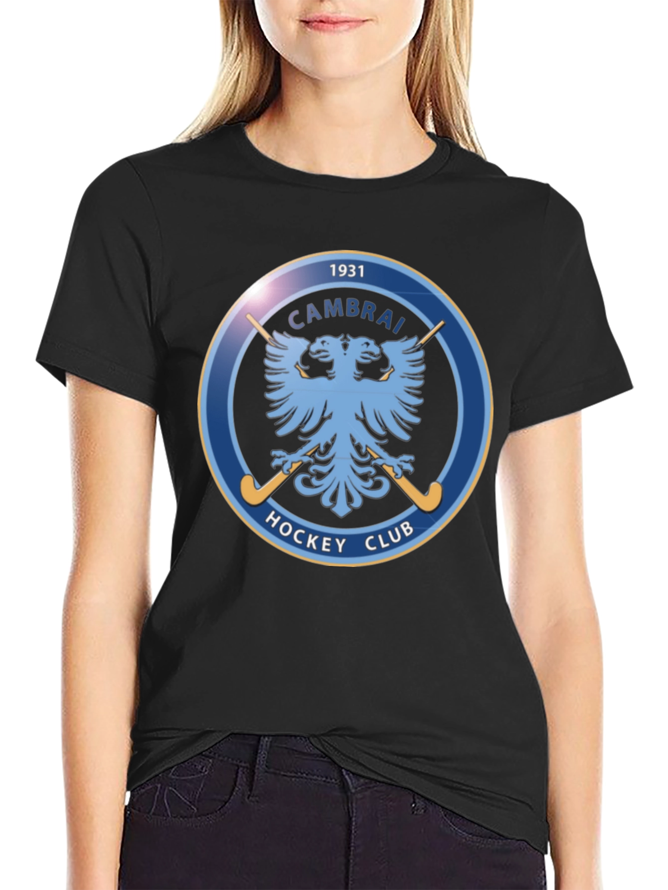 Cambrai Hockey Club 1931 Black T-Shirt