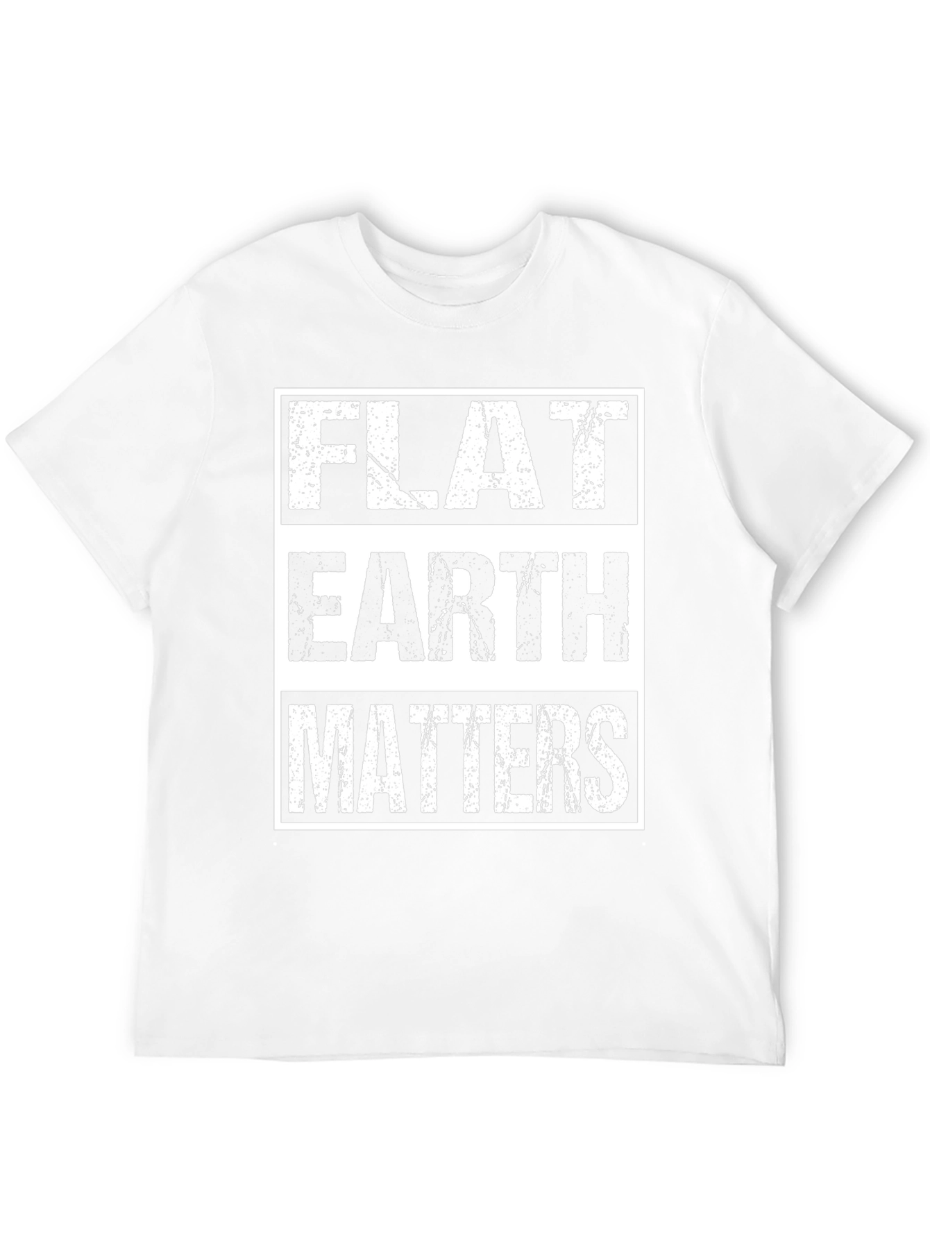 Flat Earth Matters Graphic T-Shirt - Black