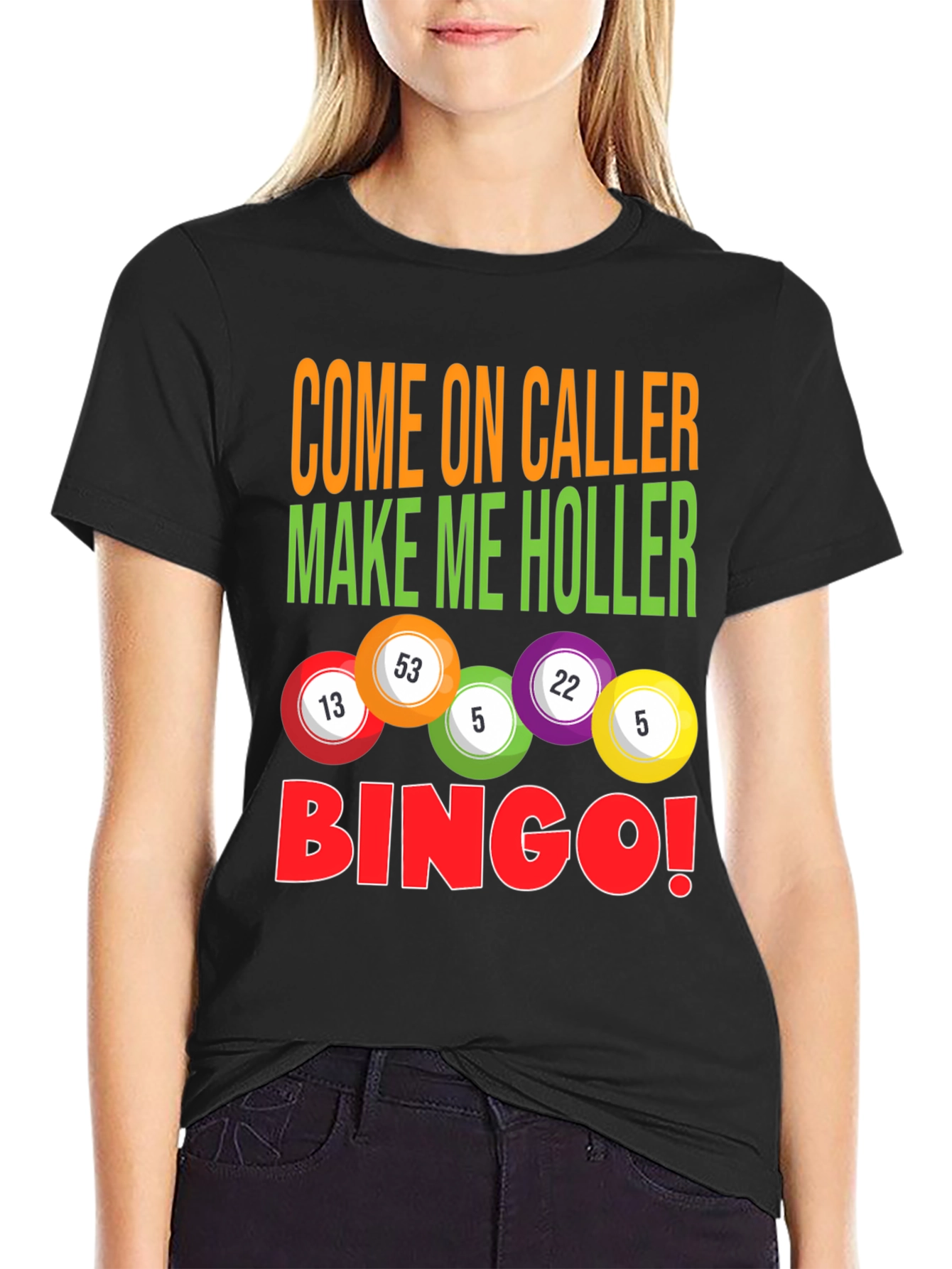 Bingo Caller T-Shirt - Luck and Humor!