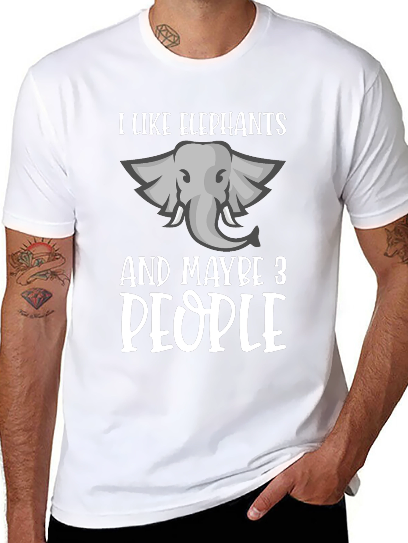 I Like Elephants & Maybe 3 People T-Shirt