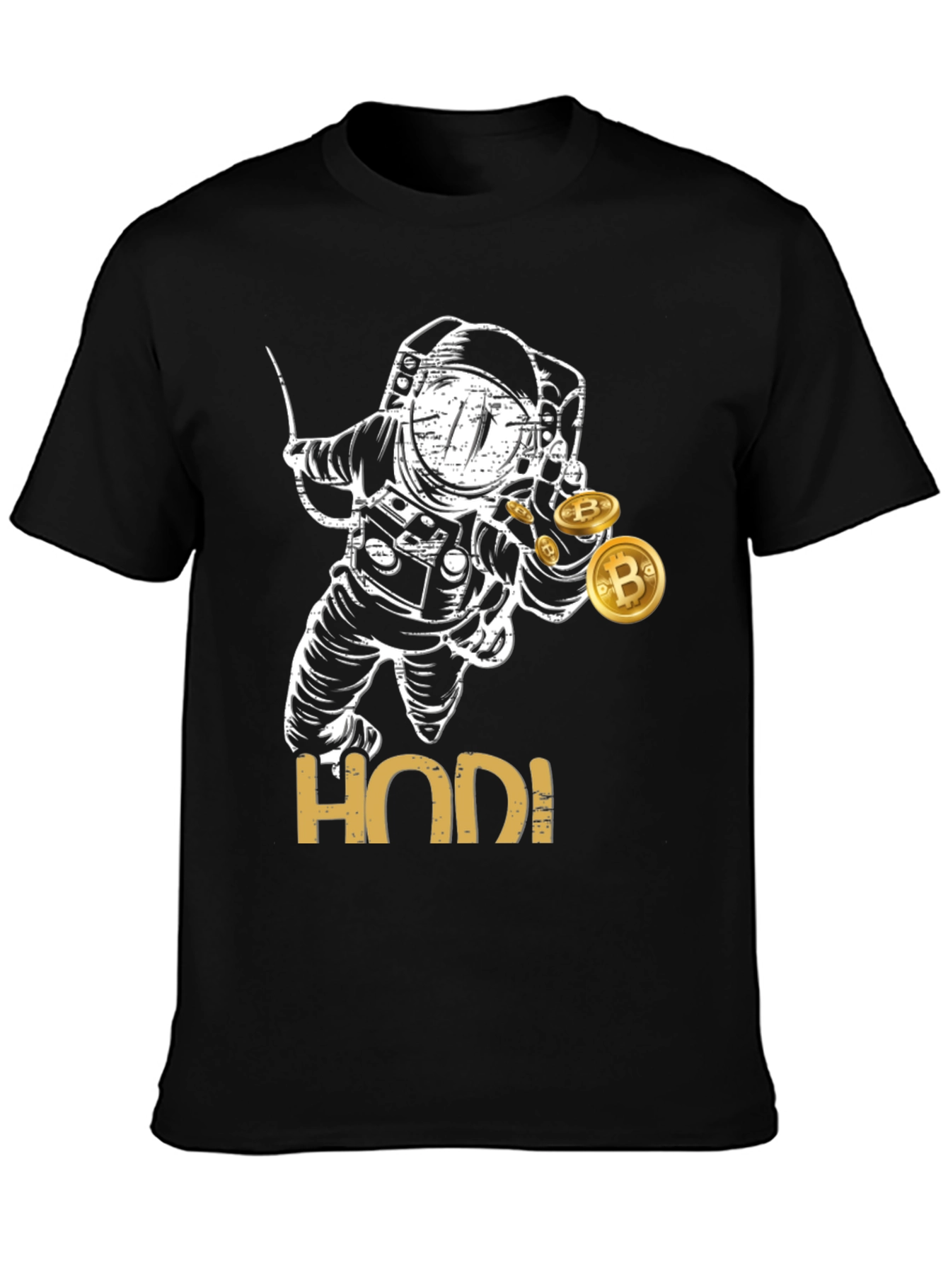 HODL Astronaut Bitcoin T-Shirt - Crypto Investor Tee
