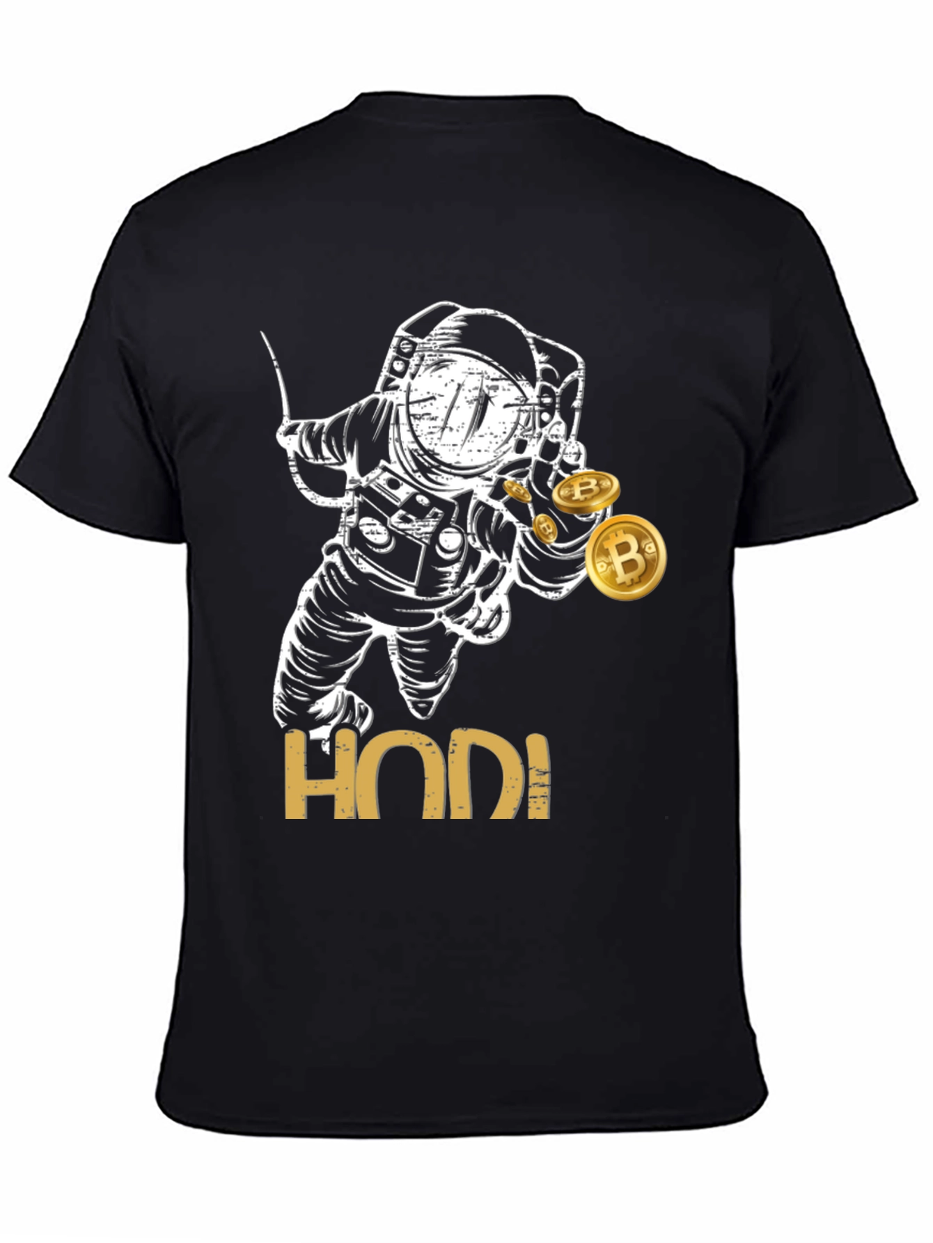 HODL Astronaut Bitcoin T-Shirt - Crypto Investor Tee