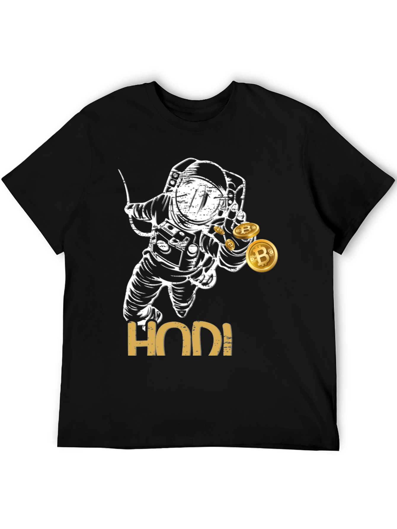 HODL Astronaut Bitcoin T-Shirt - Crypto Investor Tee