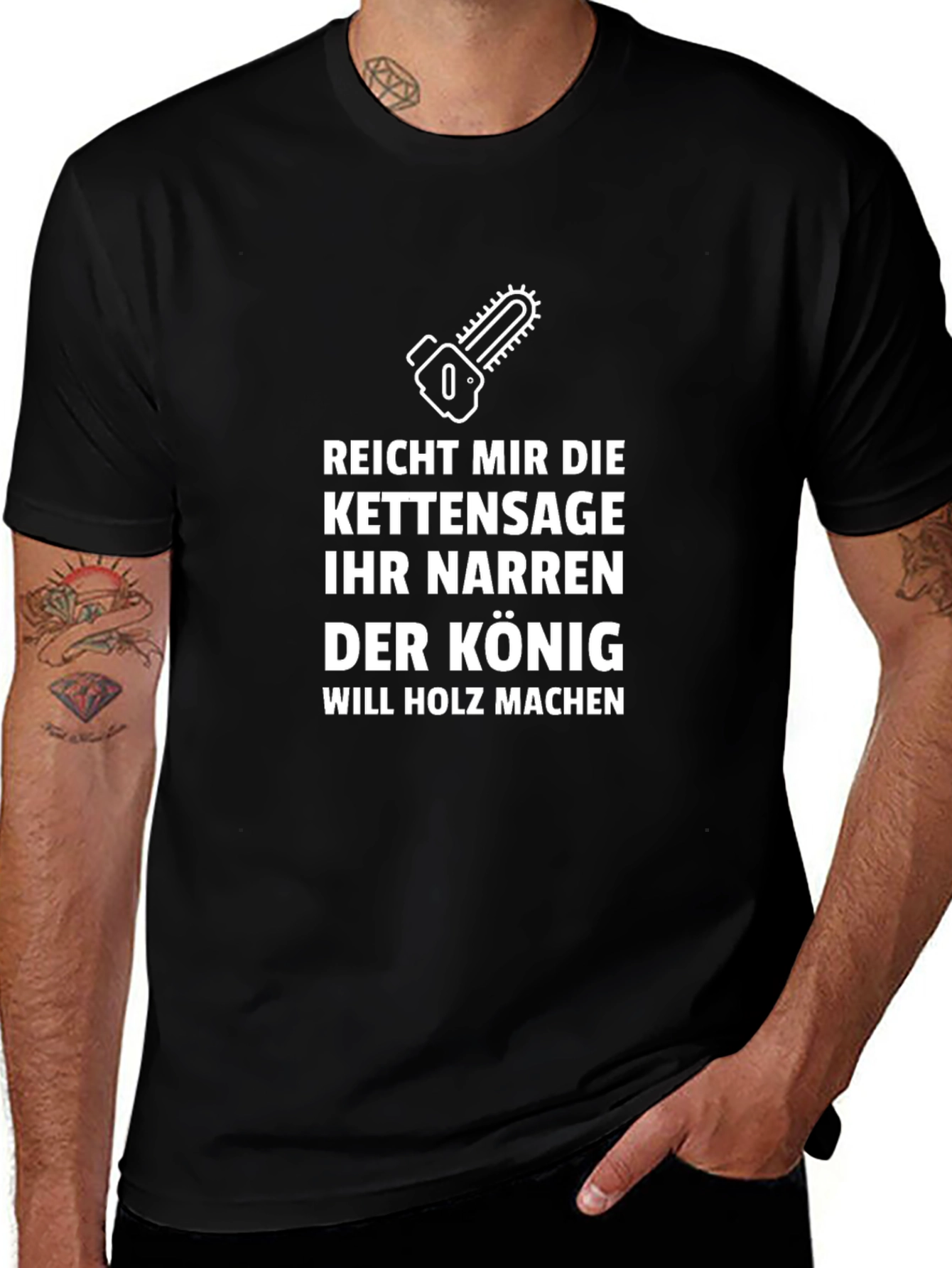 Chainsaw King Humor T-Shirt