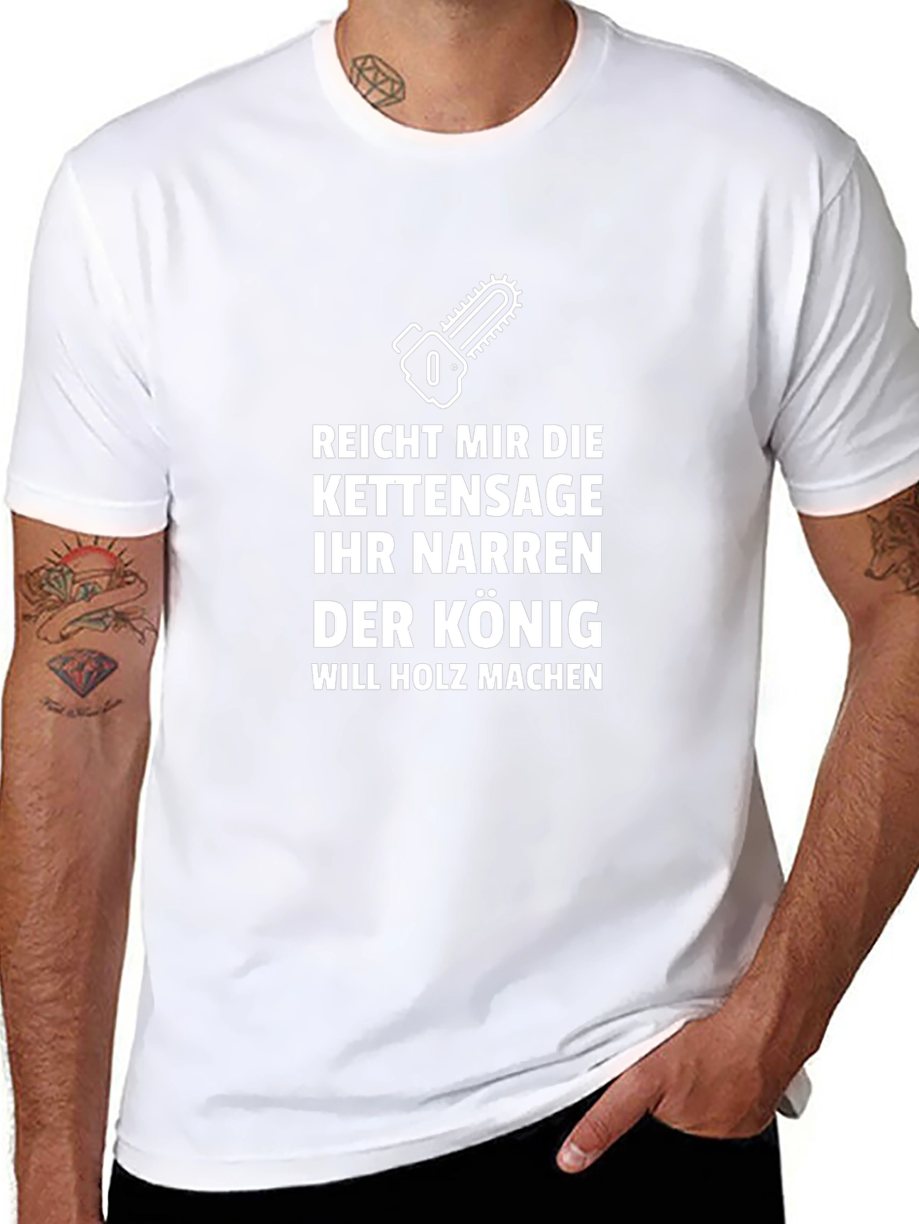 Chainsaw King Humor T-Shirt
