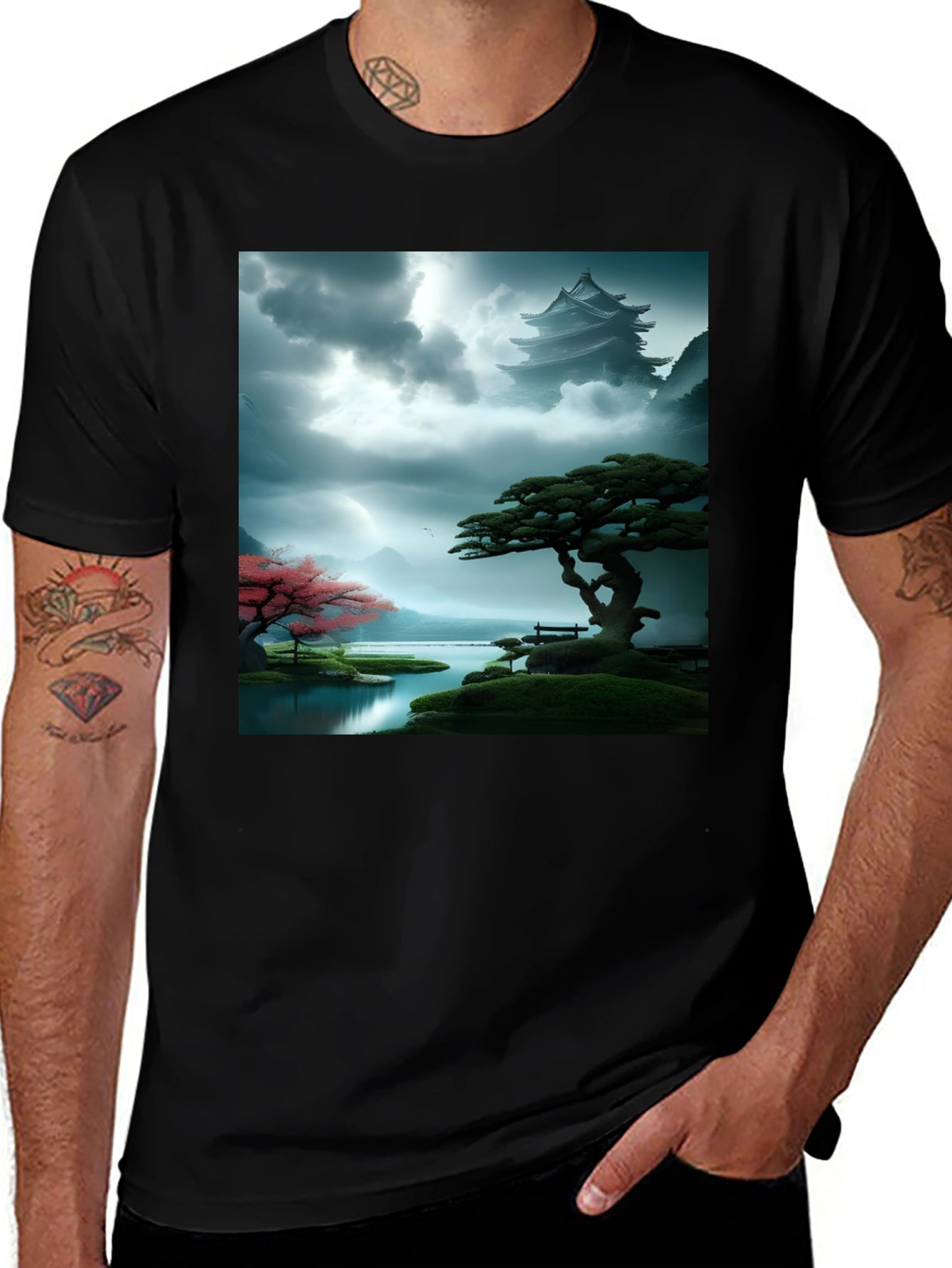 Zen Garden T-Shirt - Meditative Landscape Design