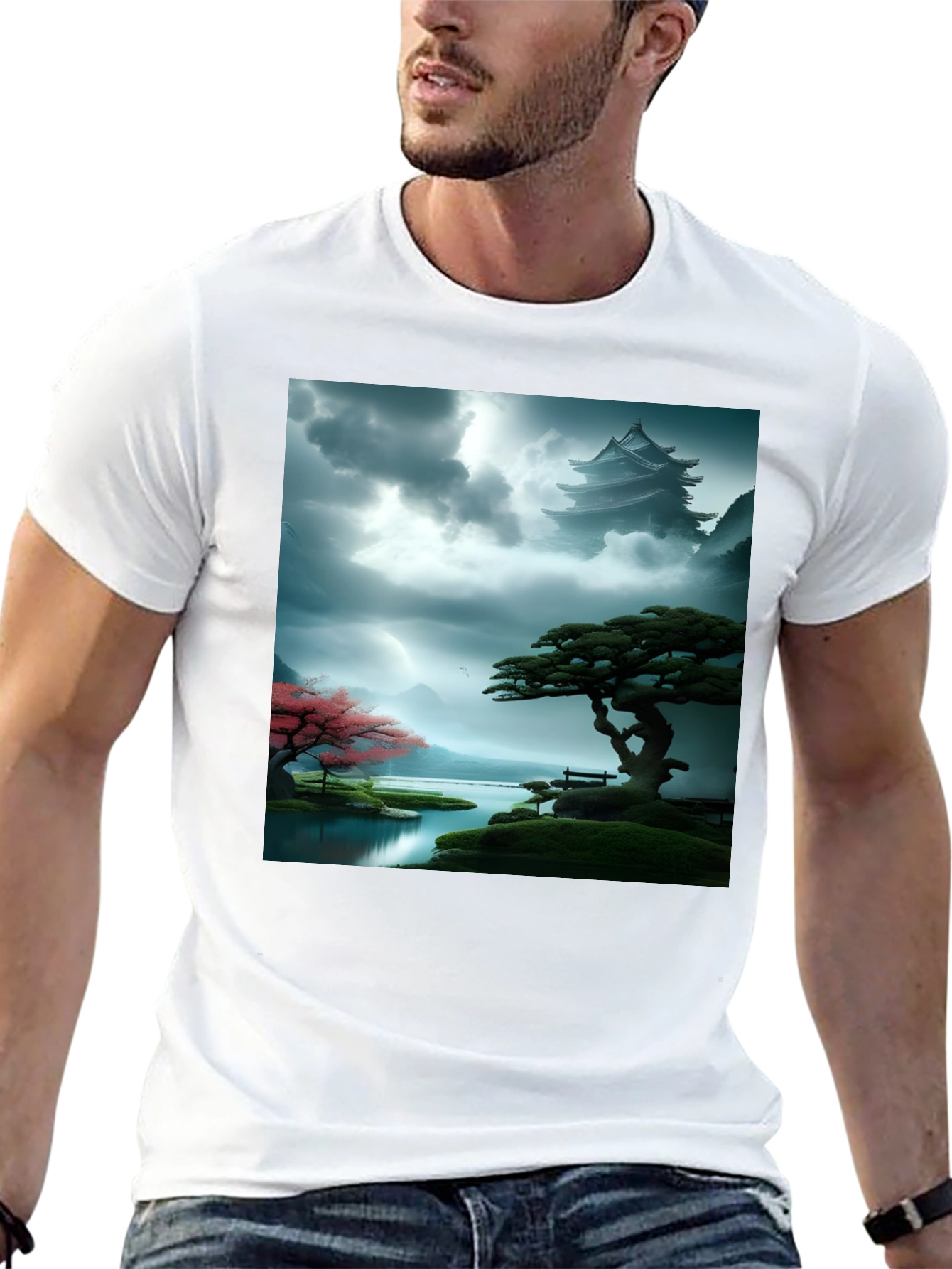 Zen Garden T-Shirt - Meditative Landscape Design