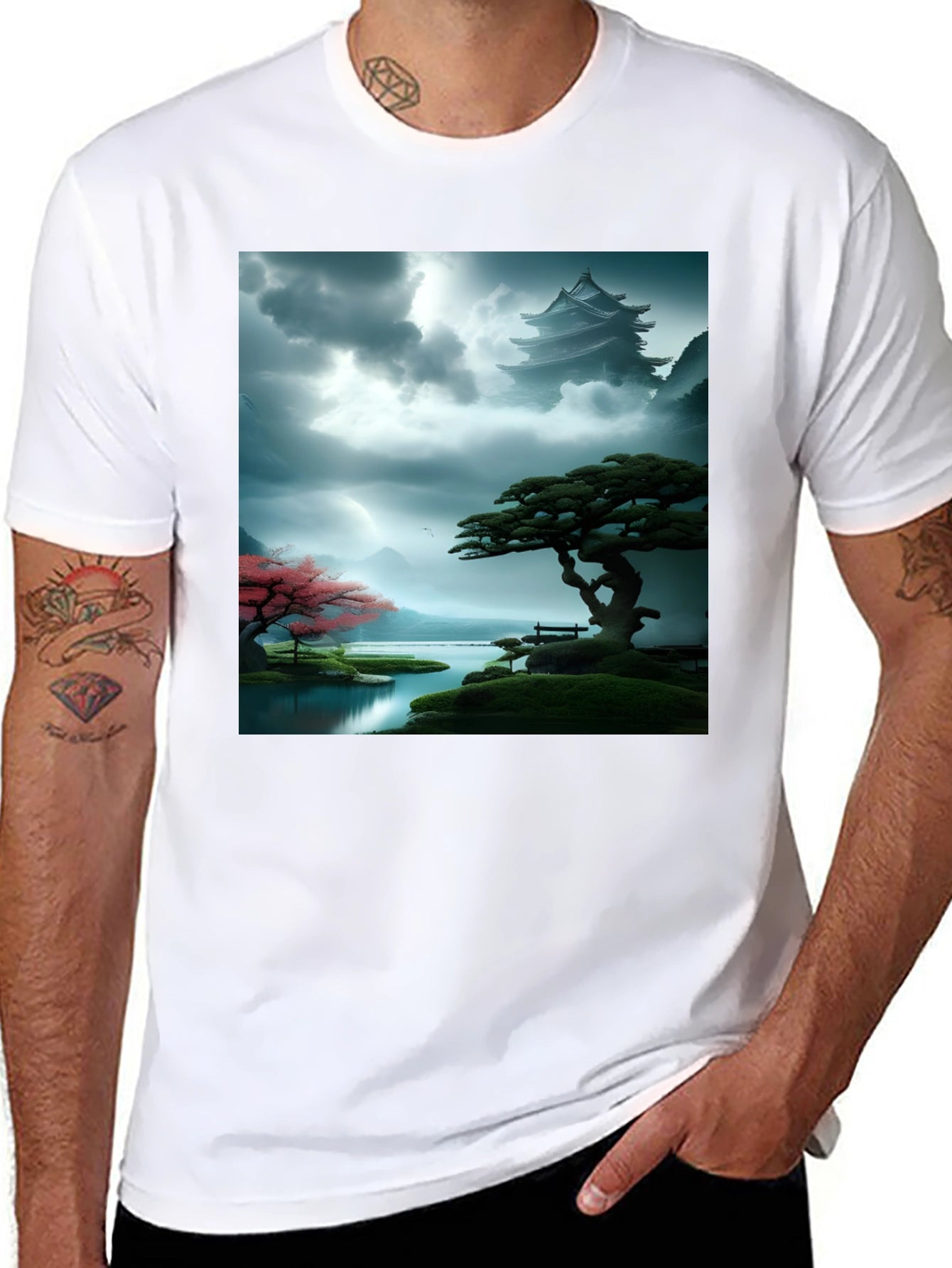 Zen Garden T-Shirt - Meditative Landscape Design