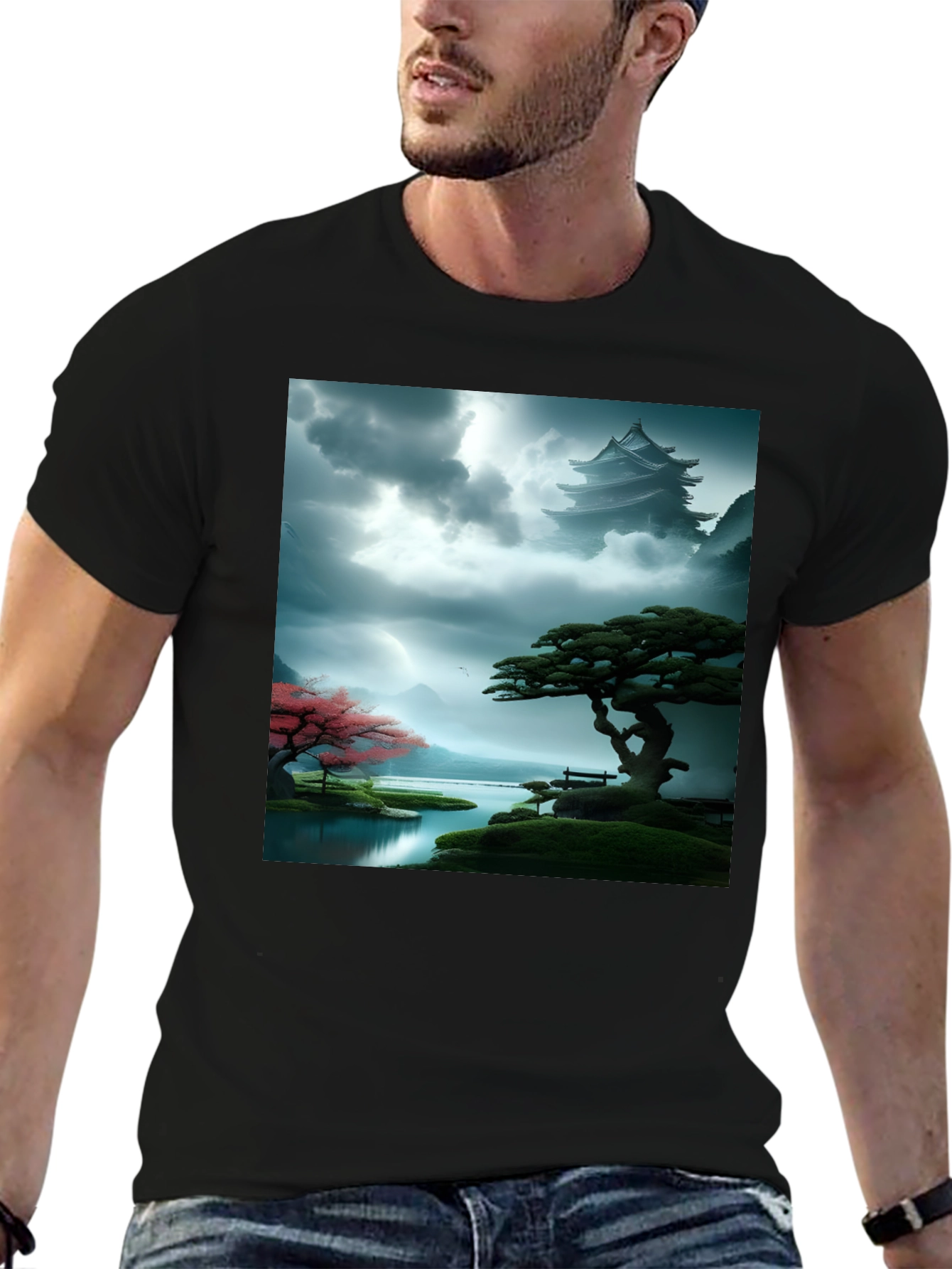 Zen Garden T-Shirt - Meditative Landscape Design