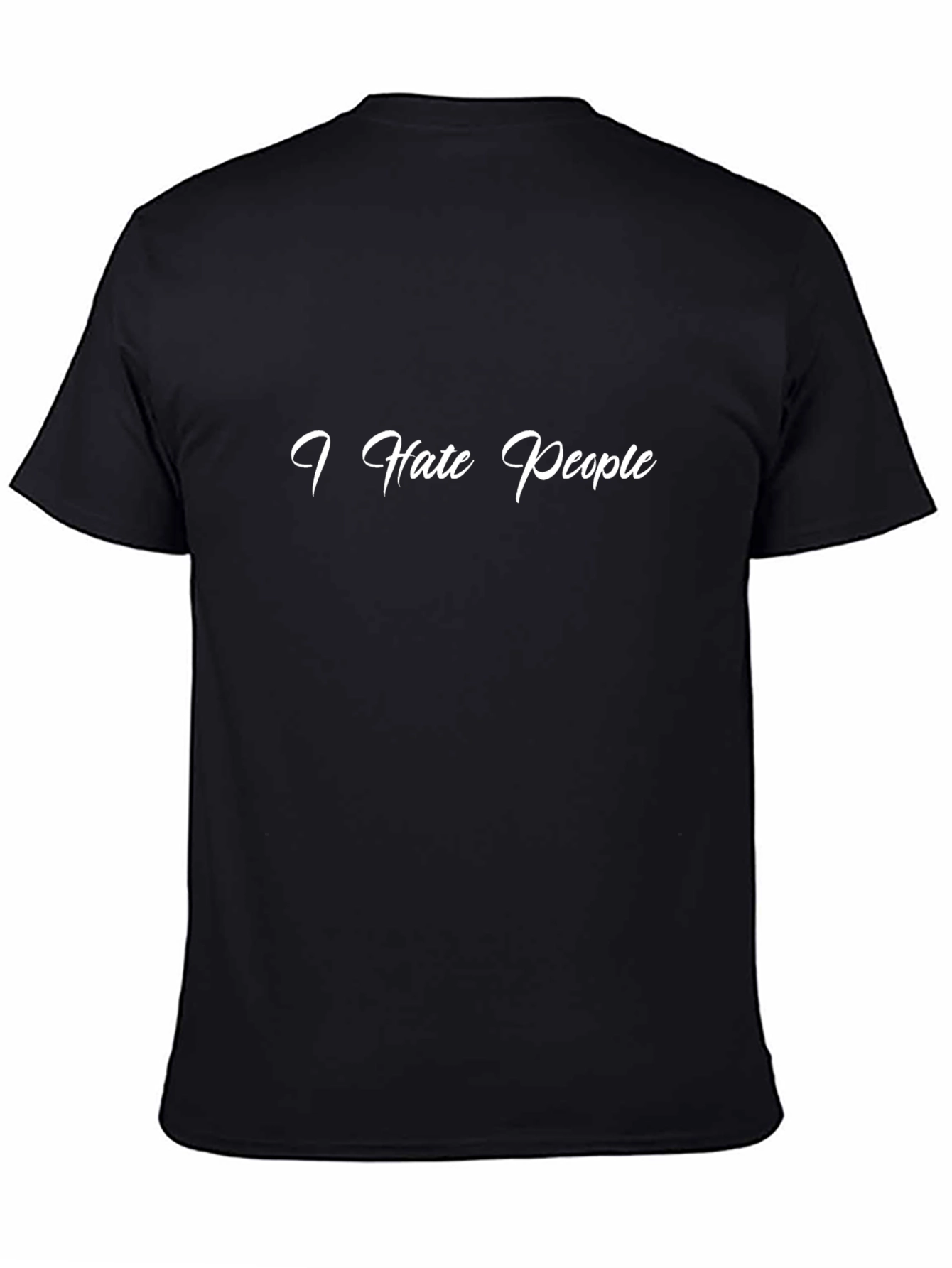 I Hate People Graphic T-Shirt - Black Cotton Tee
