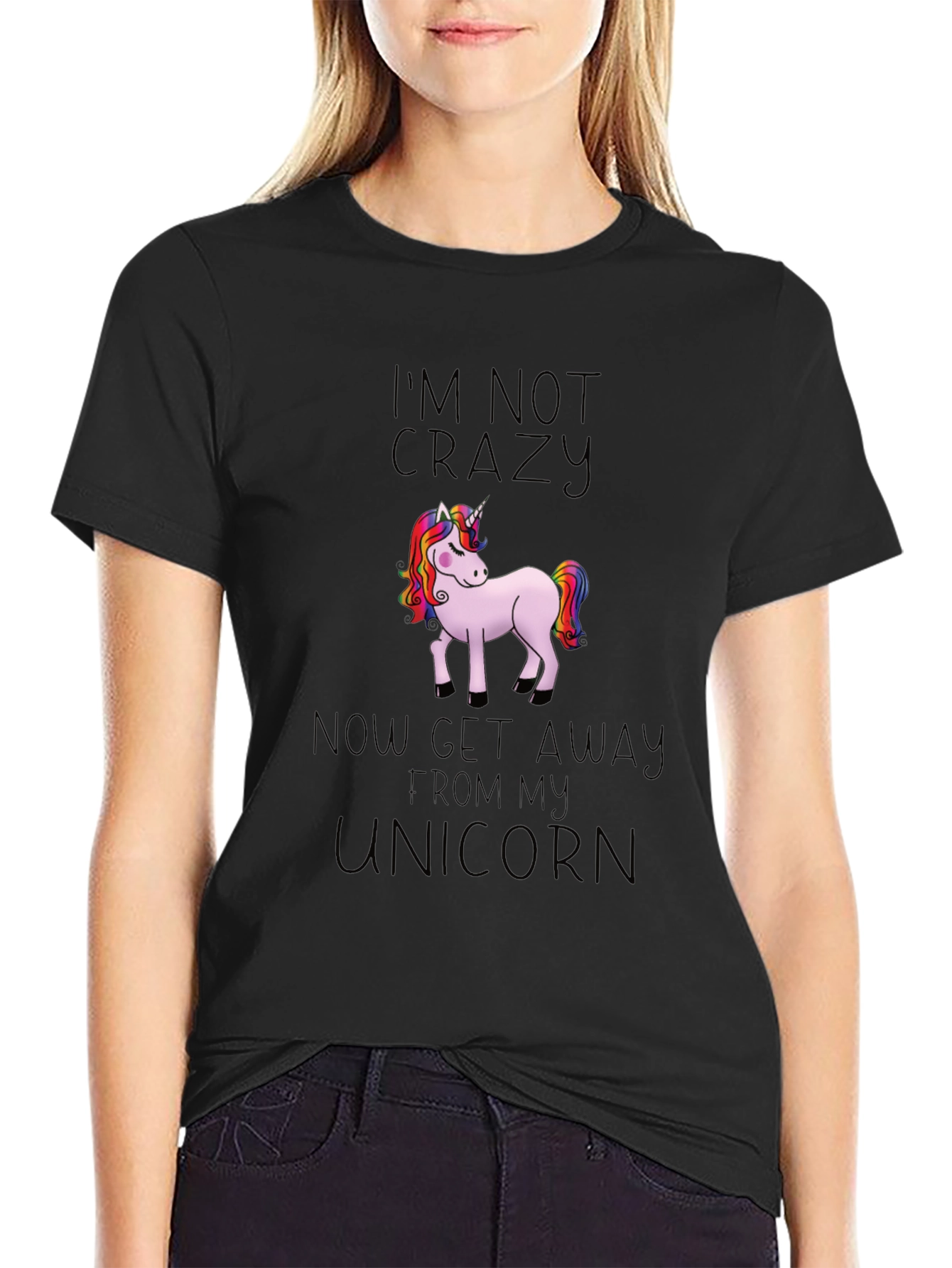 Im Not Crazy Unicorn Graphic T-Shirt