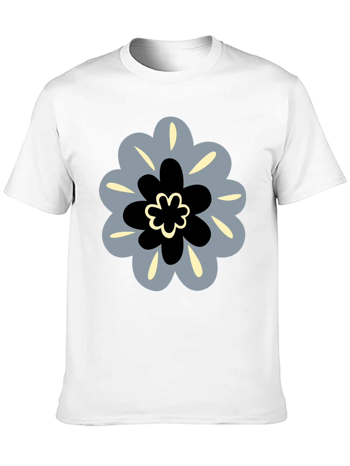 Modern Floral Tee - Stylish Graphic Print Shirt