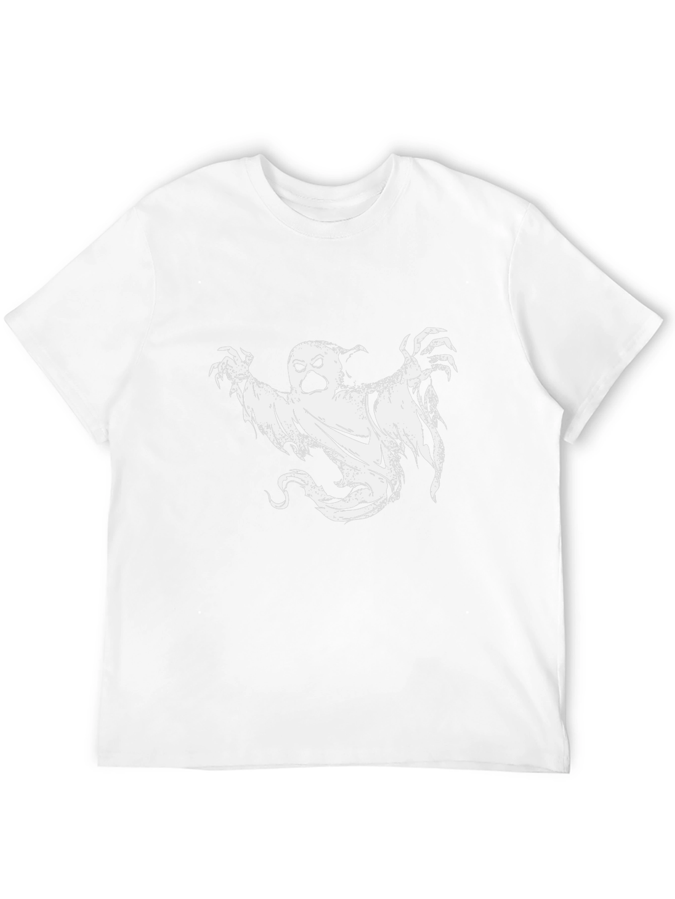 Spooky Ghost Graphic Tee - Black