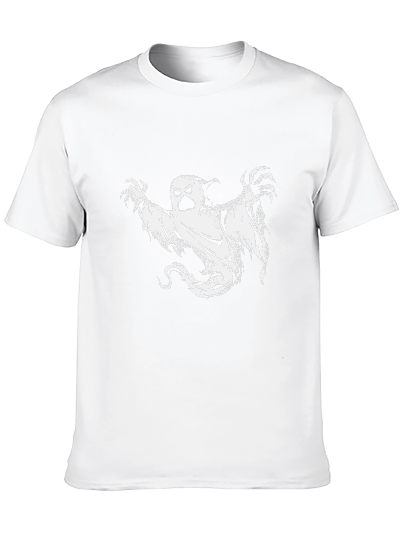 Spooky Ghost Graphic Tee - Black