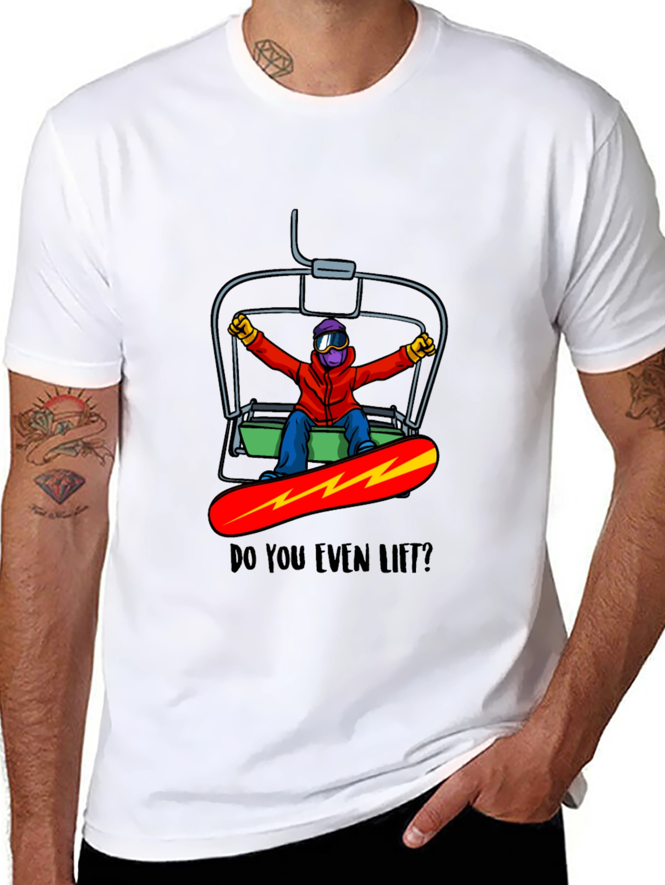 Snowboarder Do You Even Lift? Graphic Tee