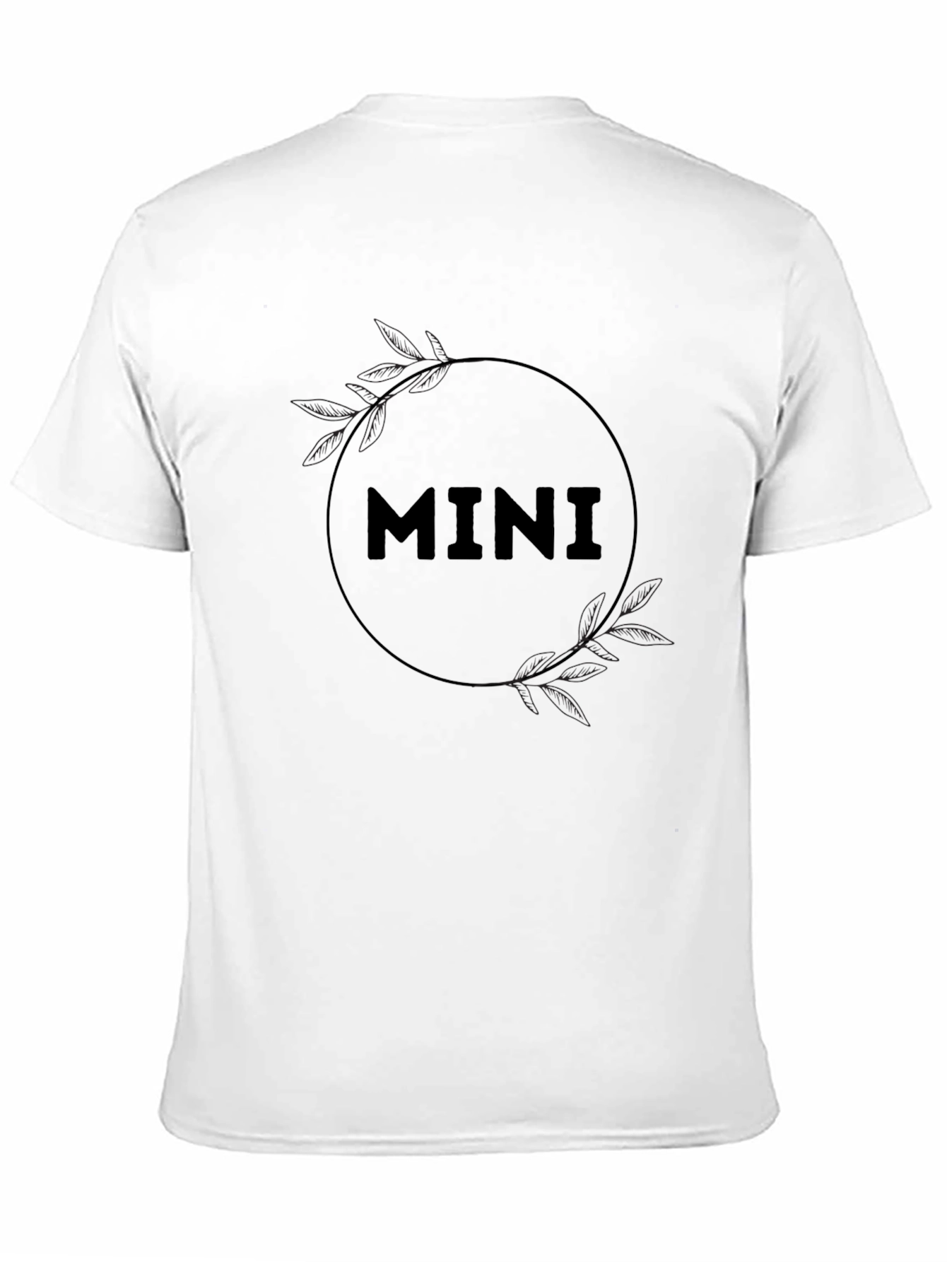 Black Mini Graphic Print Crew Neck T-Shirt