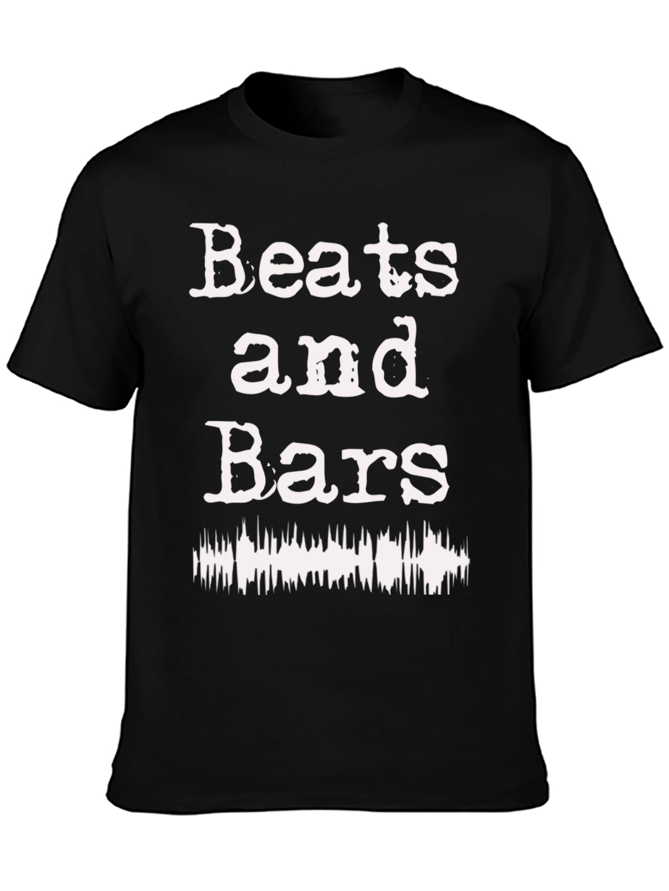 Beats and Bars Graphic T-Shirt - Black