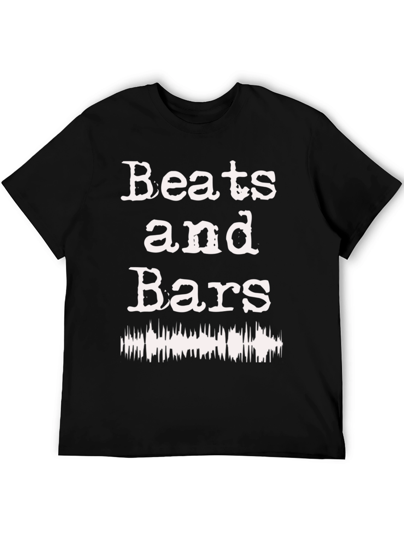 Beats and Bars Graphic T-Shirt - Black
