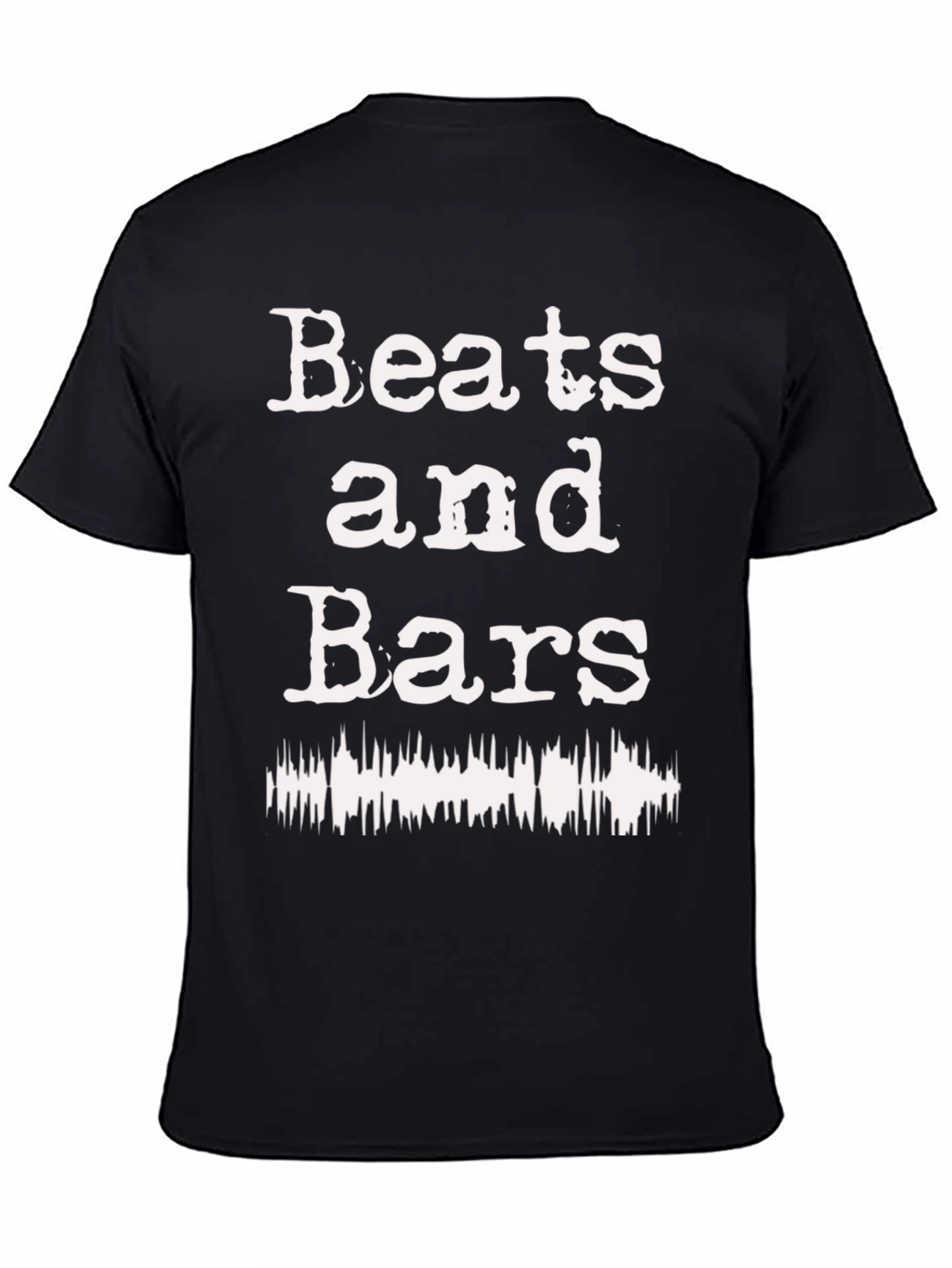 Beats and Bars Graphic T-Shirt - Black