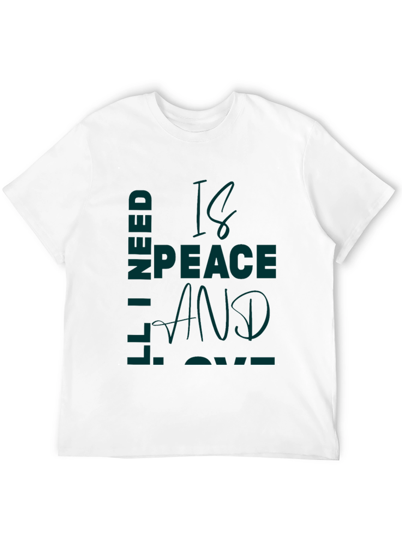 Peace and Love Graphic T-Shirt