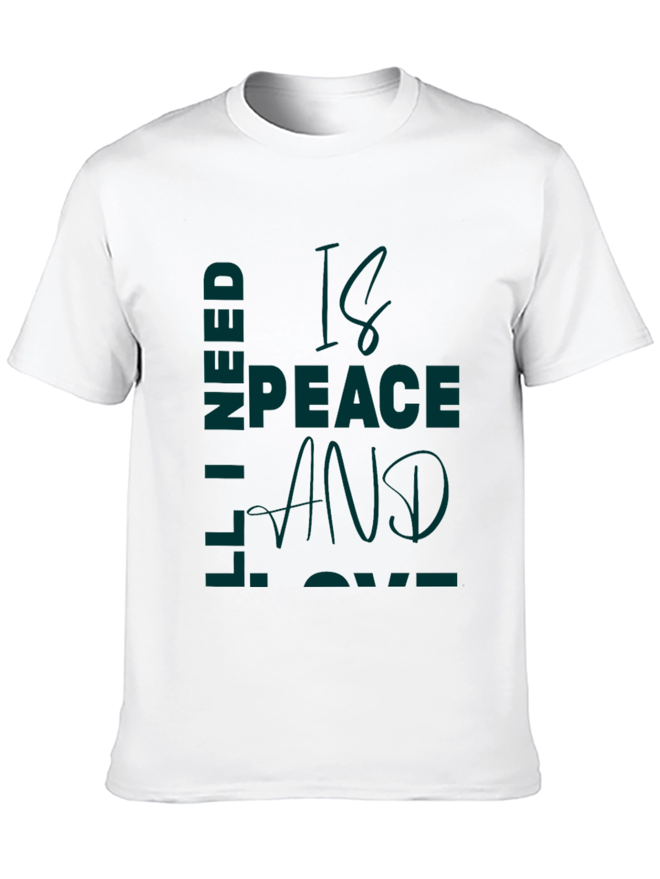 Peace and Love Graphic T-Shirt
