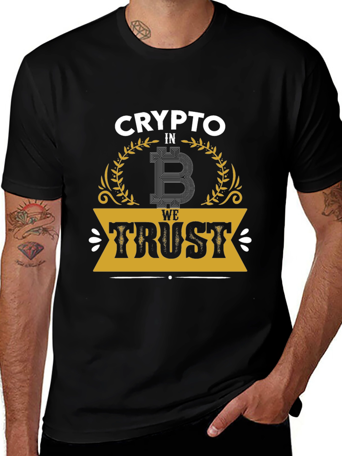 Crypto We Trust Graphic Tee - Black