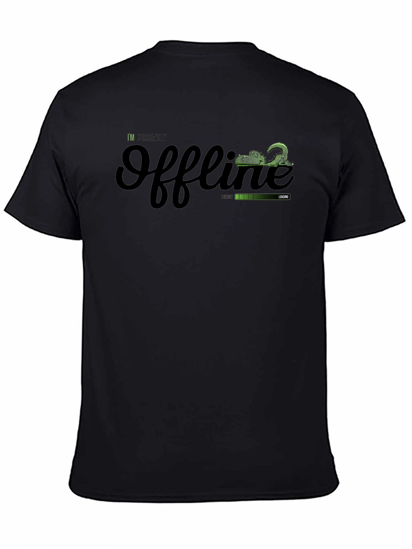 Offline Mode Black T-Shirt - Gamer Humor