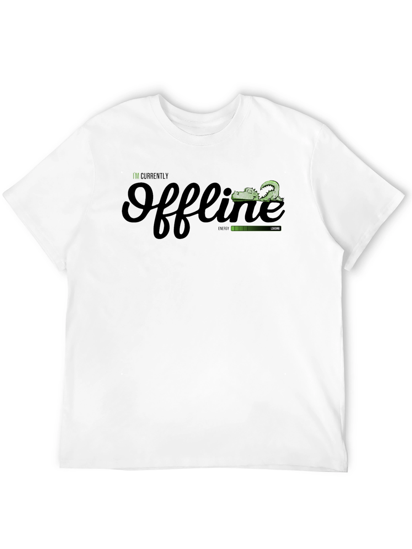 Offline Mode Black T-Shirt - Gamer Humor