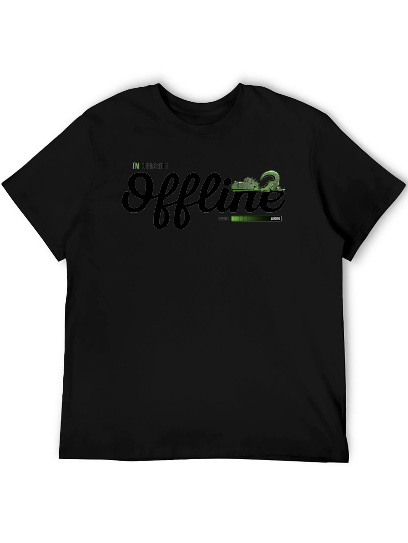 Offline Mode Black T-Shirt - Gamer Humor