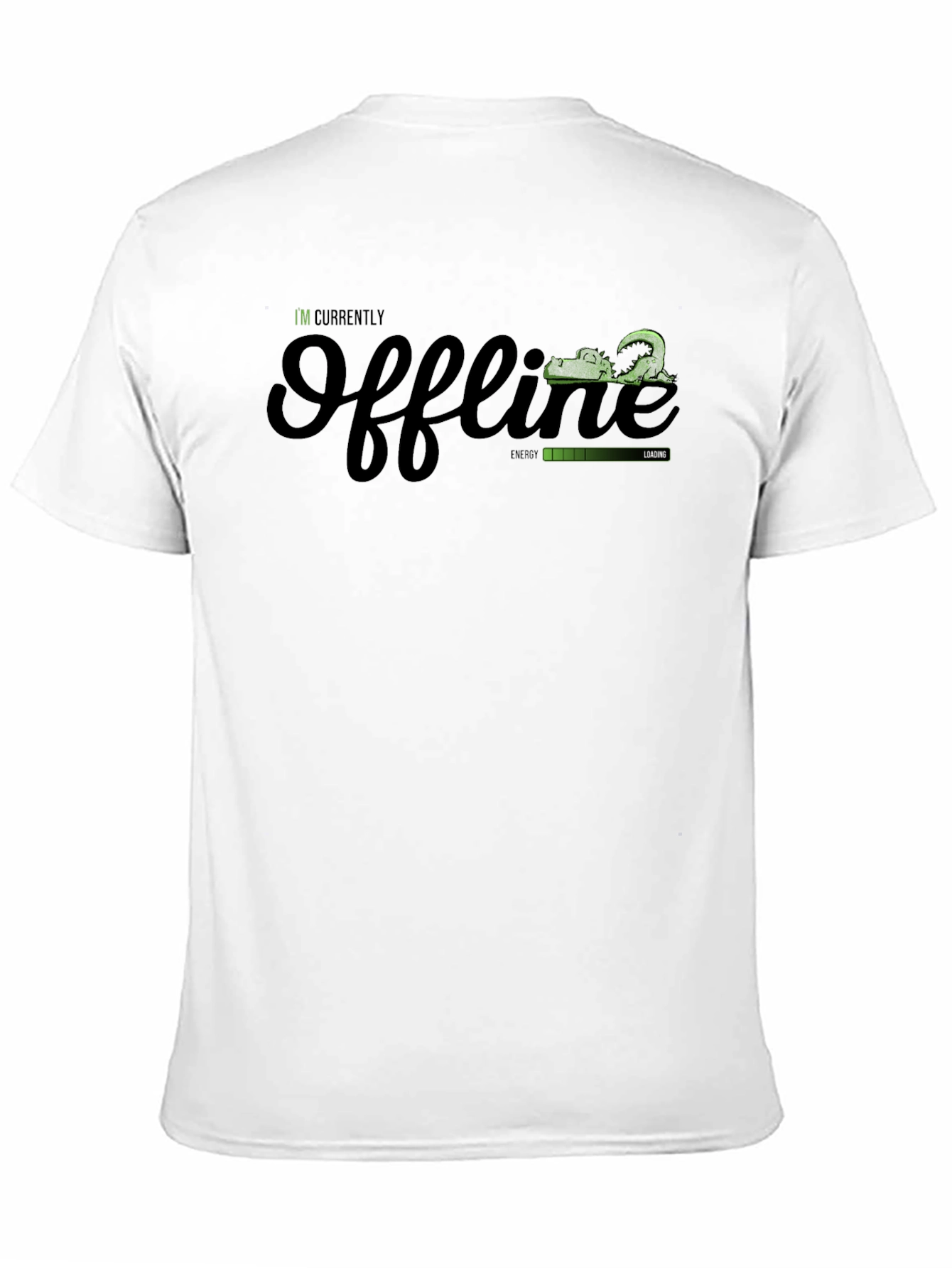 Offline Mode Black T-Shirt - Gamer Humor