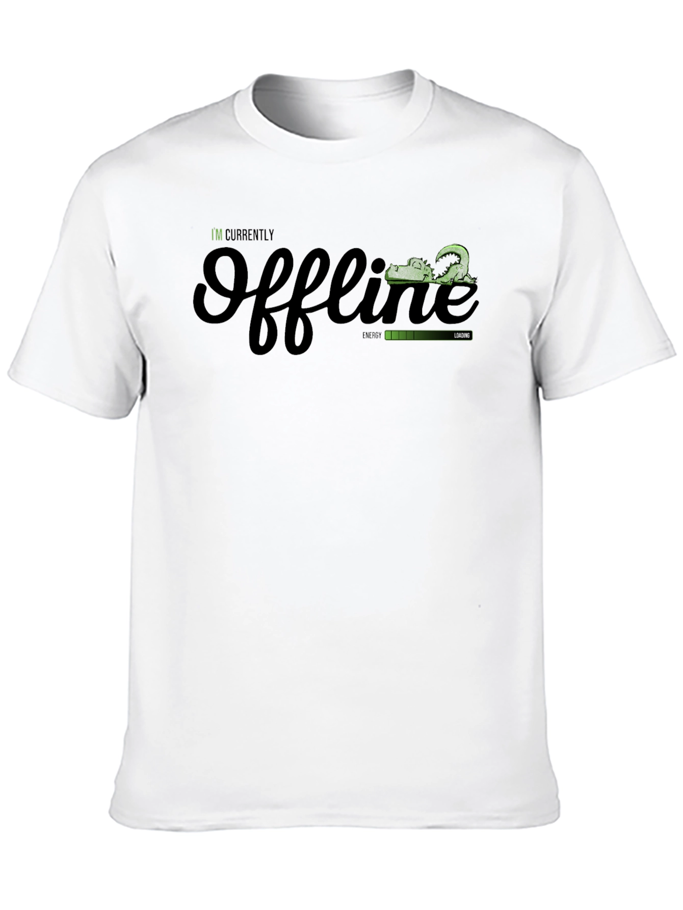 Offline Mode Black T-Shirt - Gamer Humor