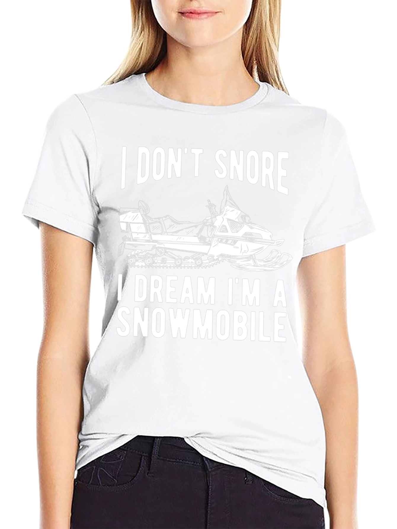 Funny Snowmobile T-Shirt - I Dont Snore