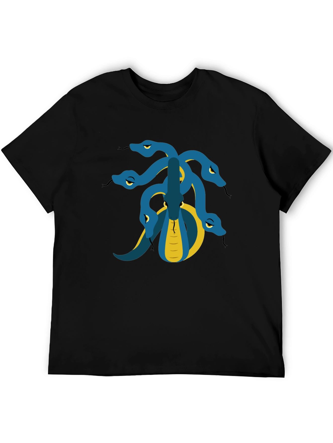 Hydra Graphic Tee - Black Cotton T-Shirt