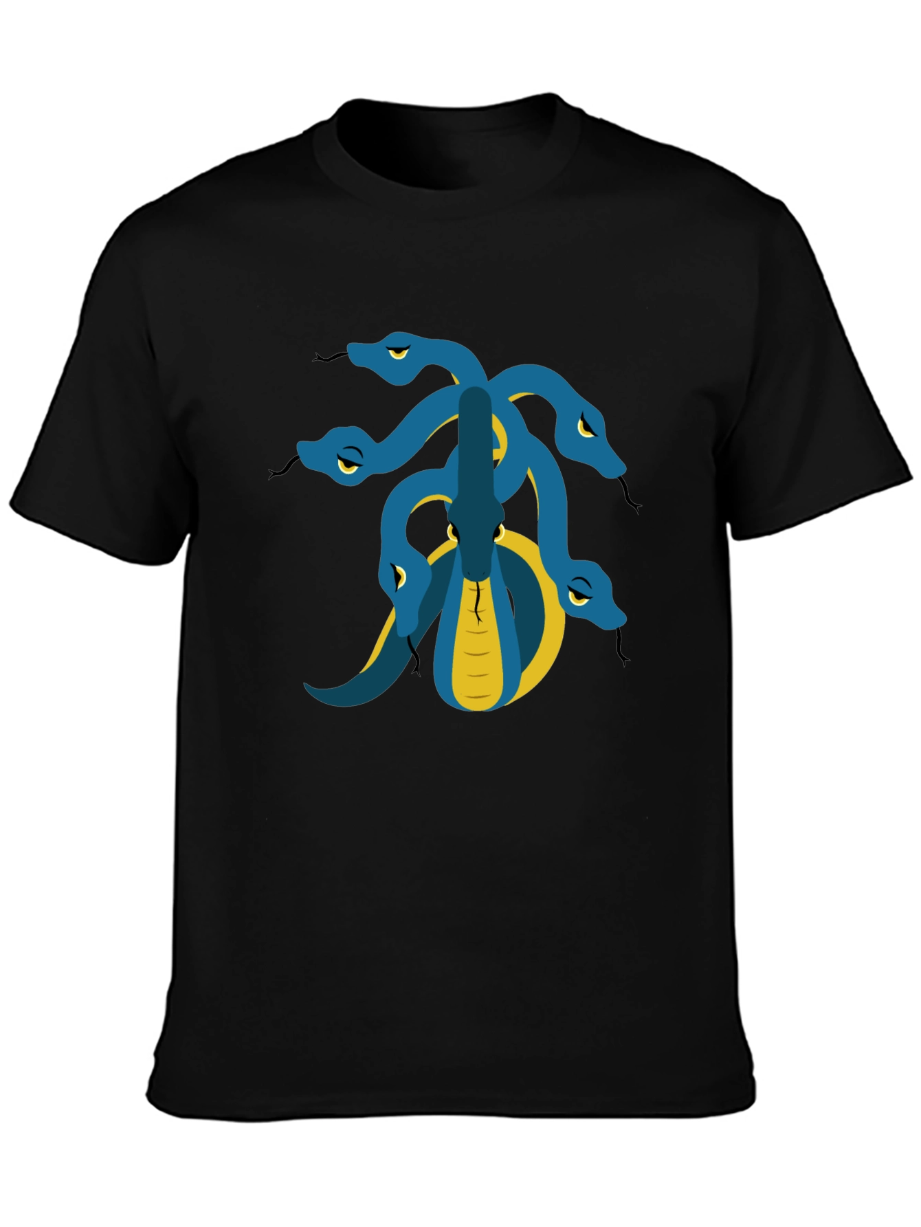 Hydra Graphic Tee - Black Cotton T-Shirt