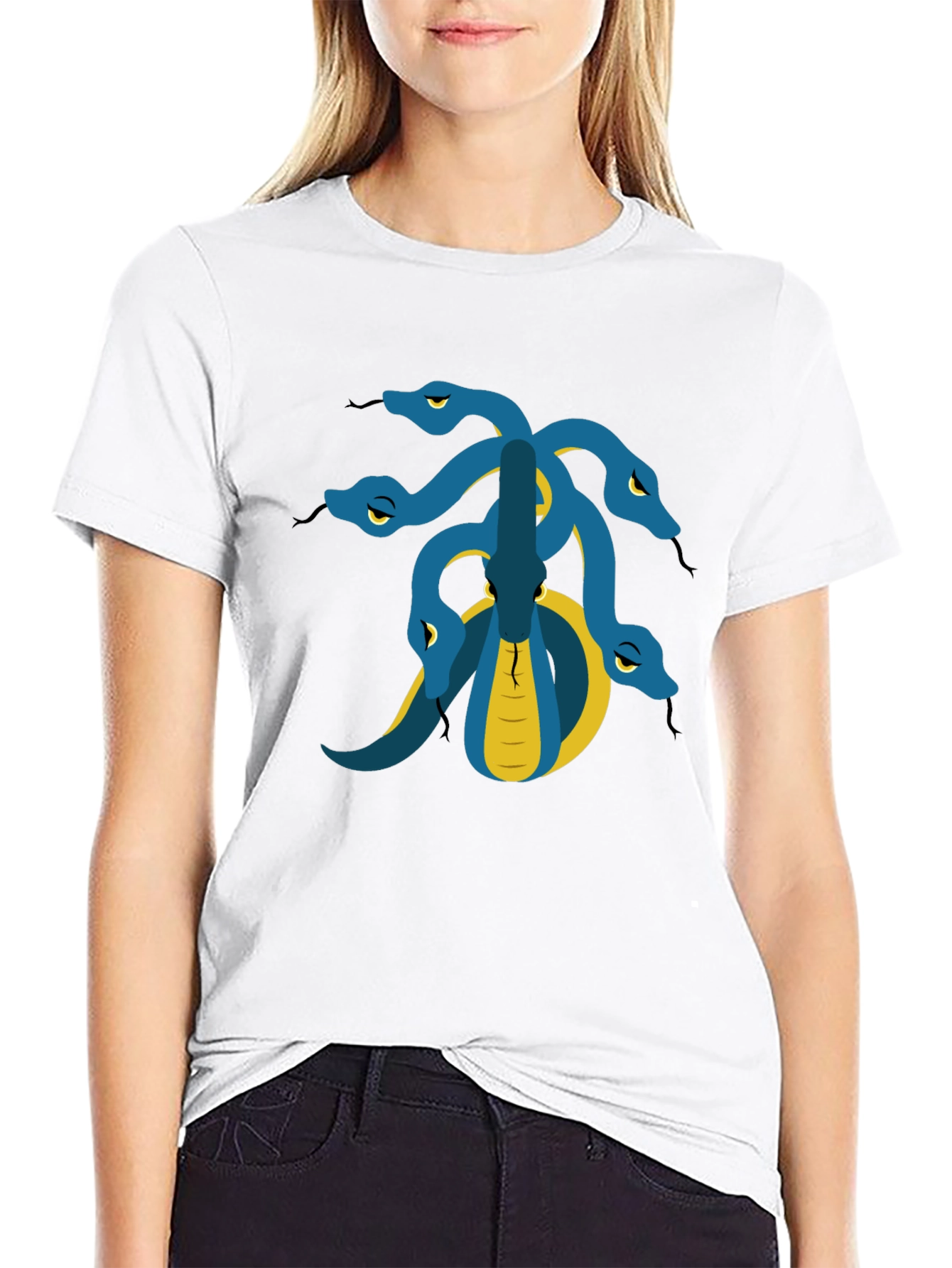 Hydra Graphic Tee - Black Cotton T-Shirt