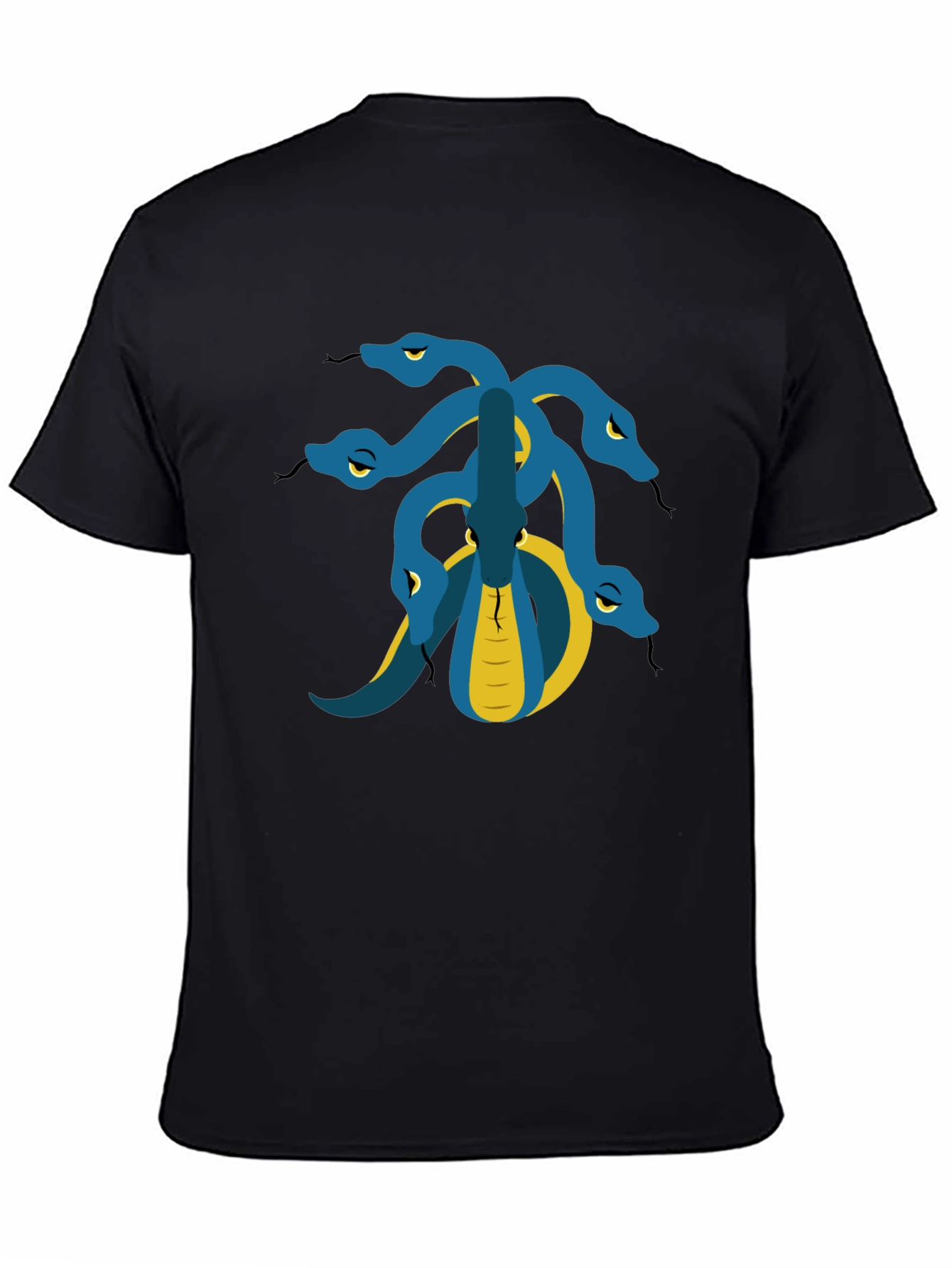 Hydra Graphic Tee - Black Cotton T-Shirt