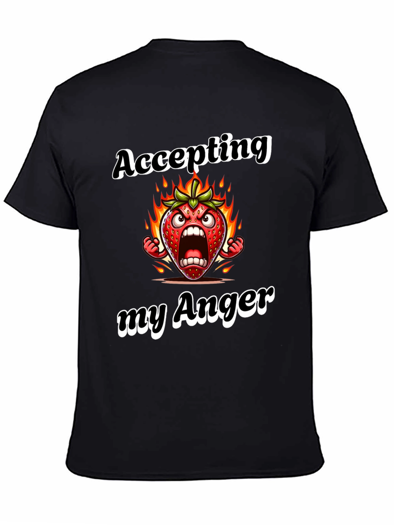 Accepting My Anger T-Shirt Angry Strawberry Tee