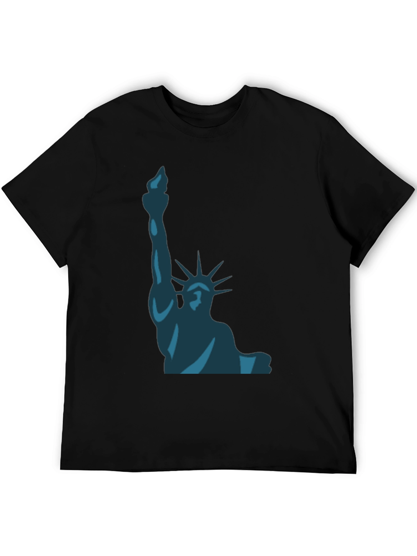 Liberty Graphic Tee - Black Cotton T-Shirt