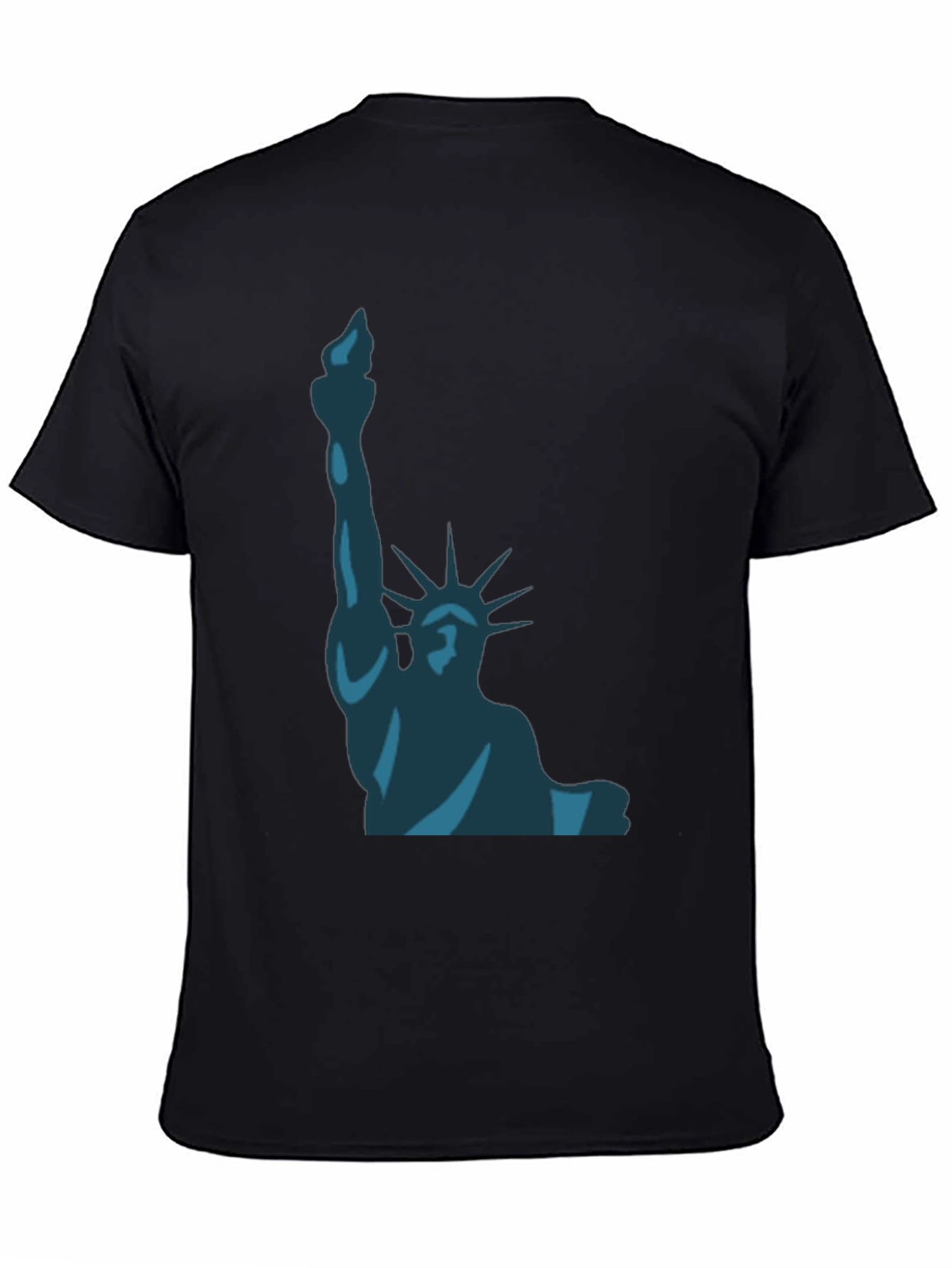 Liberty Graphic Tee - Black Cotton T-Shirt