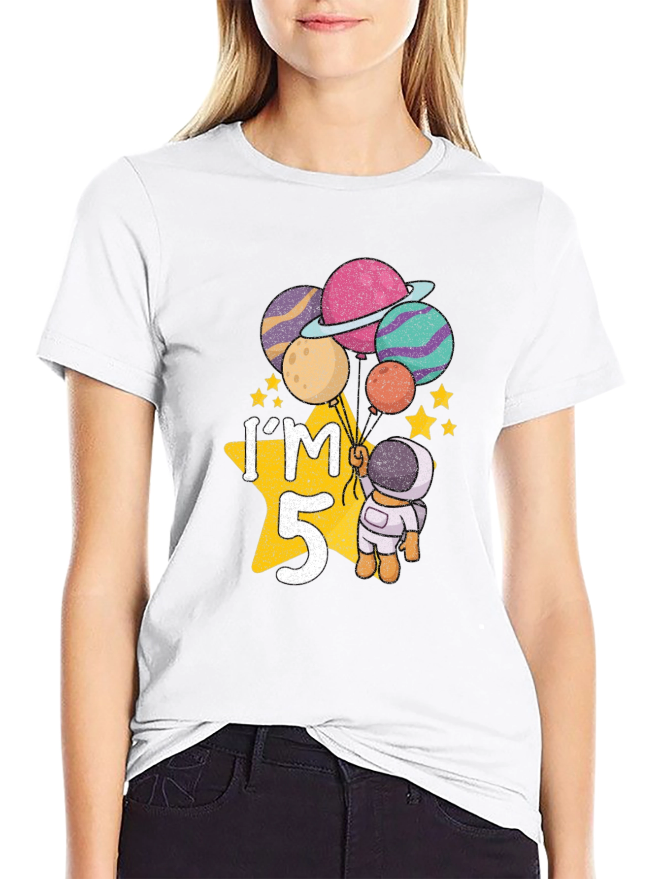Im 5 Astronaut Birthday T-Shirt
